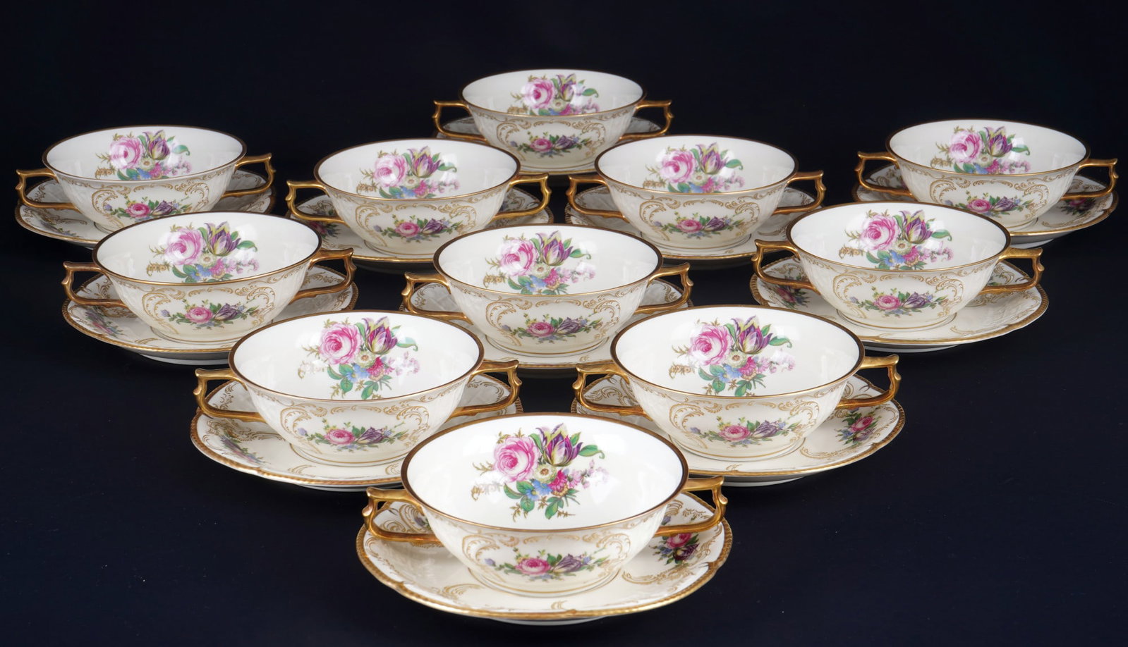 Rosenthal Sanssouci Diplomat Ivory 11 soup bowls, (1 of 5)