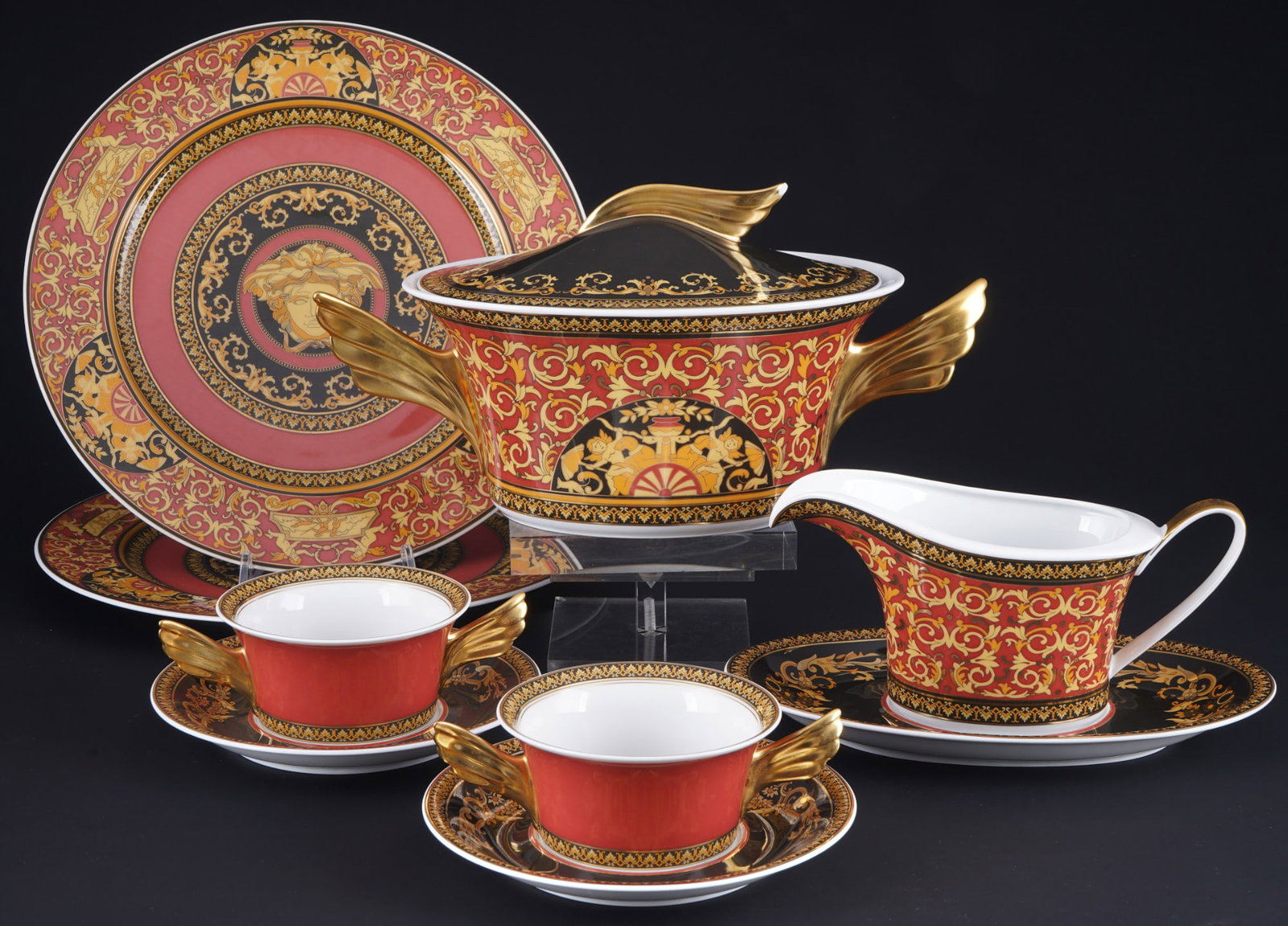 Rosenthal Versace Medusa dinner service for 2 persons, (1 of 7)