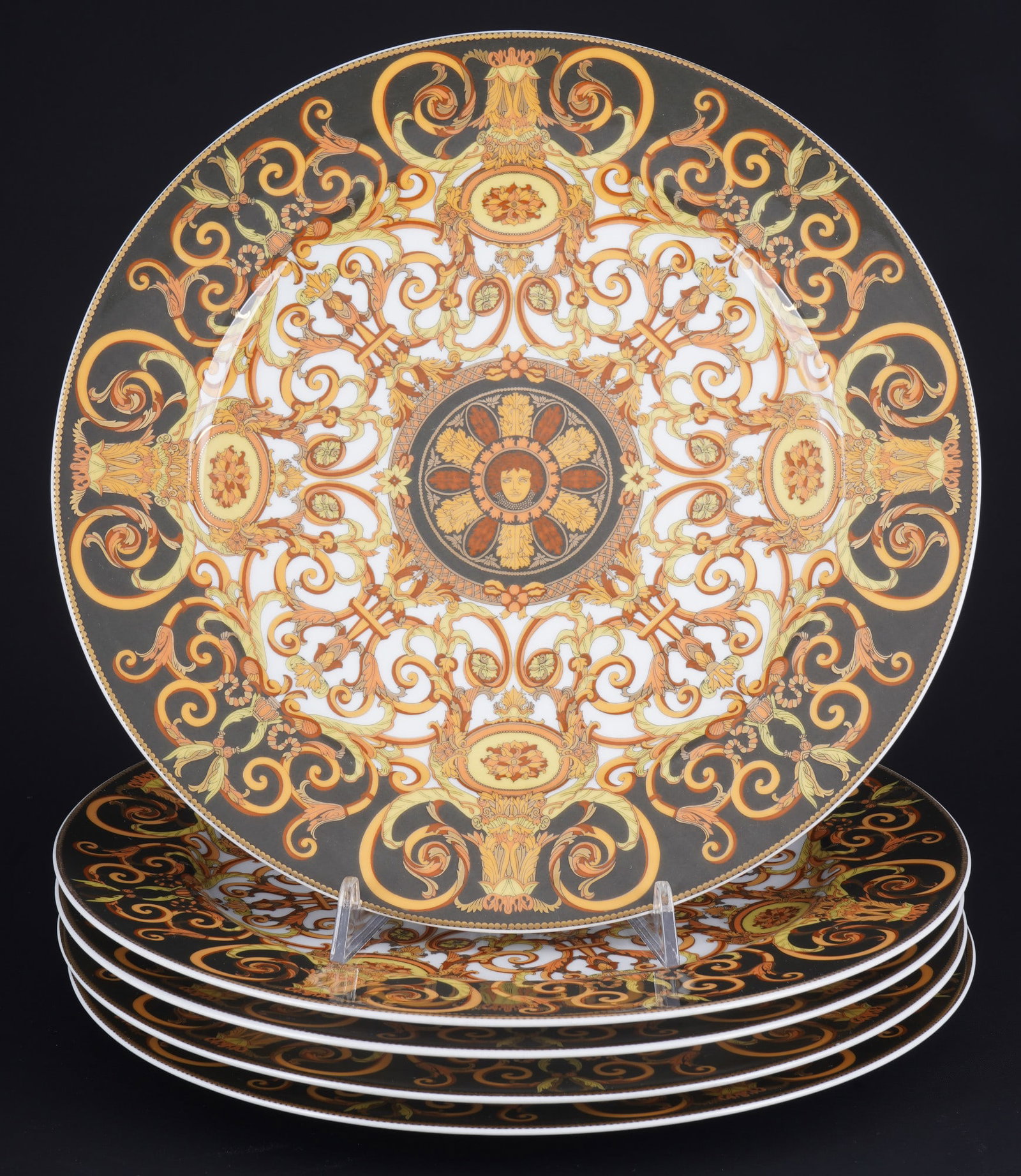 Rosenthal Versace Barocco 5 charger plates, (1 of 3)