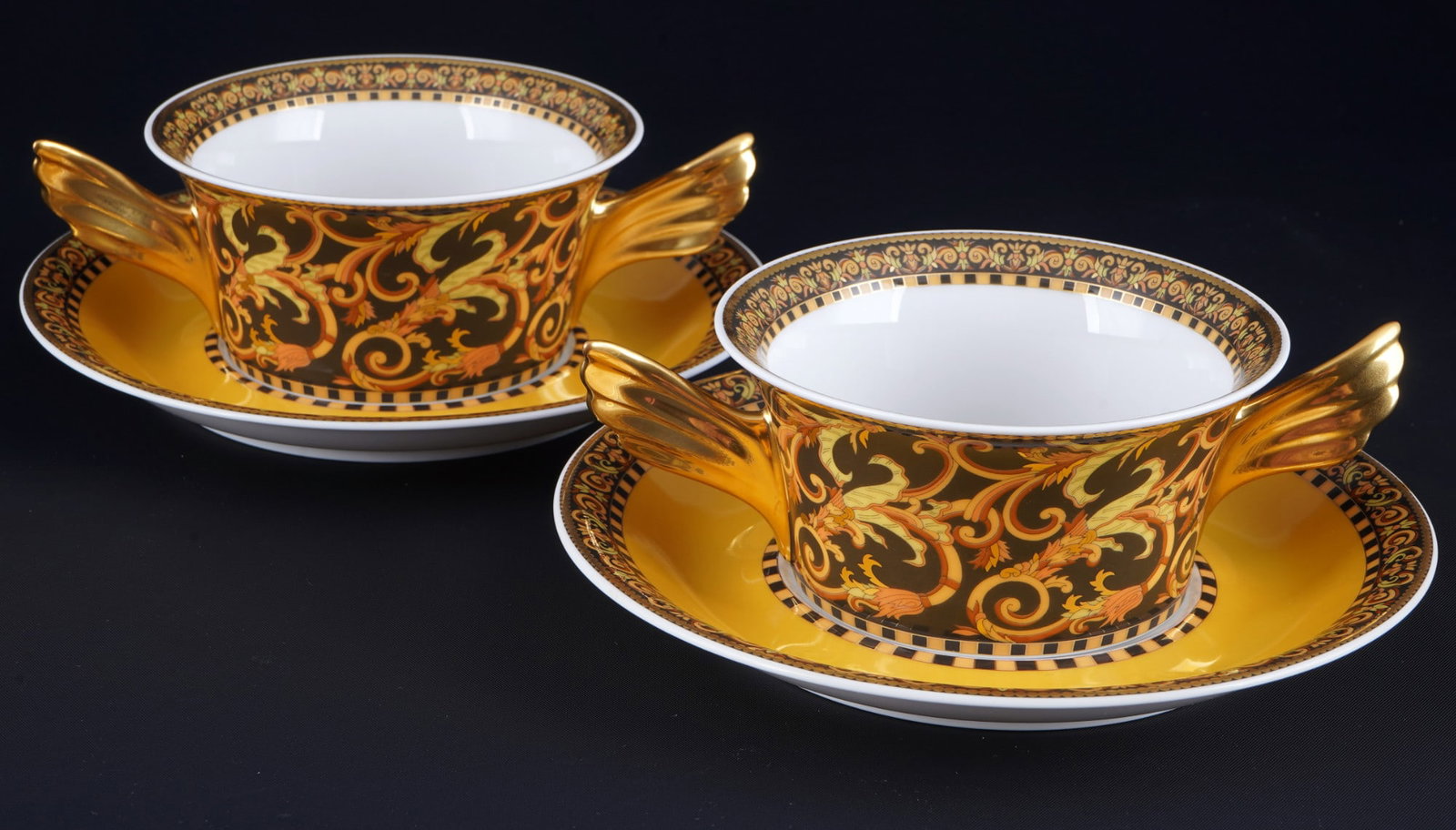 Rosenthal Versace Barocco 2 soup bowls, (1 of 3)