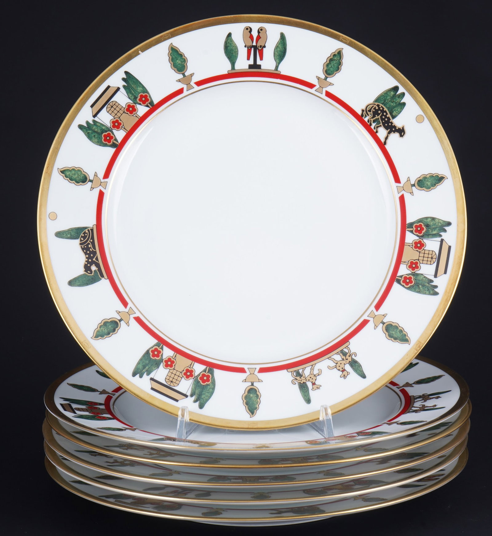 Limoges Cartier La Maison De Louis Cartier 6 dinner plates, (1 of 3)