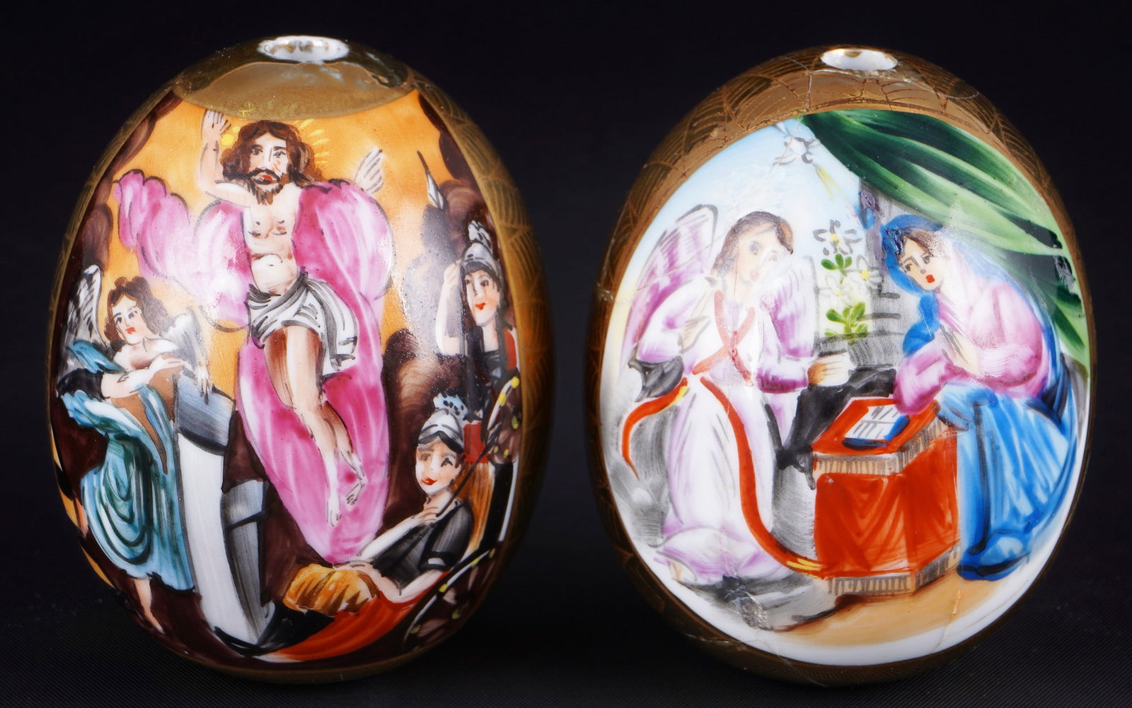 Russia 2 Porcelain Easter Egg Icons, (1 of 5)
