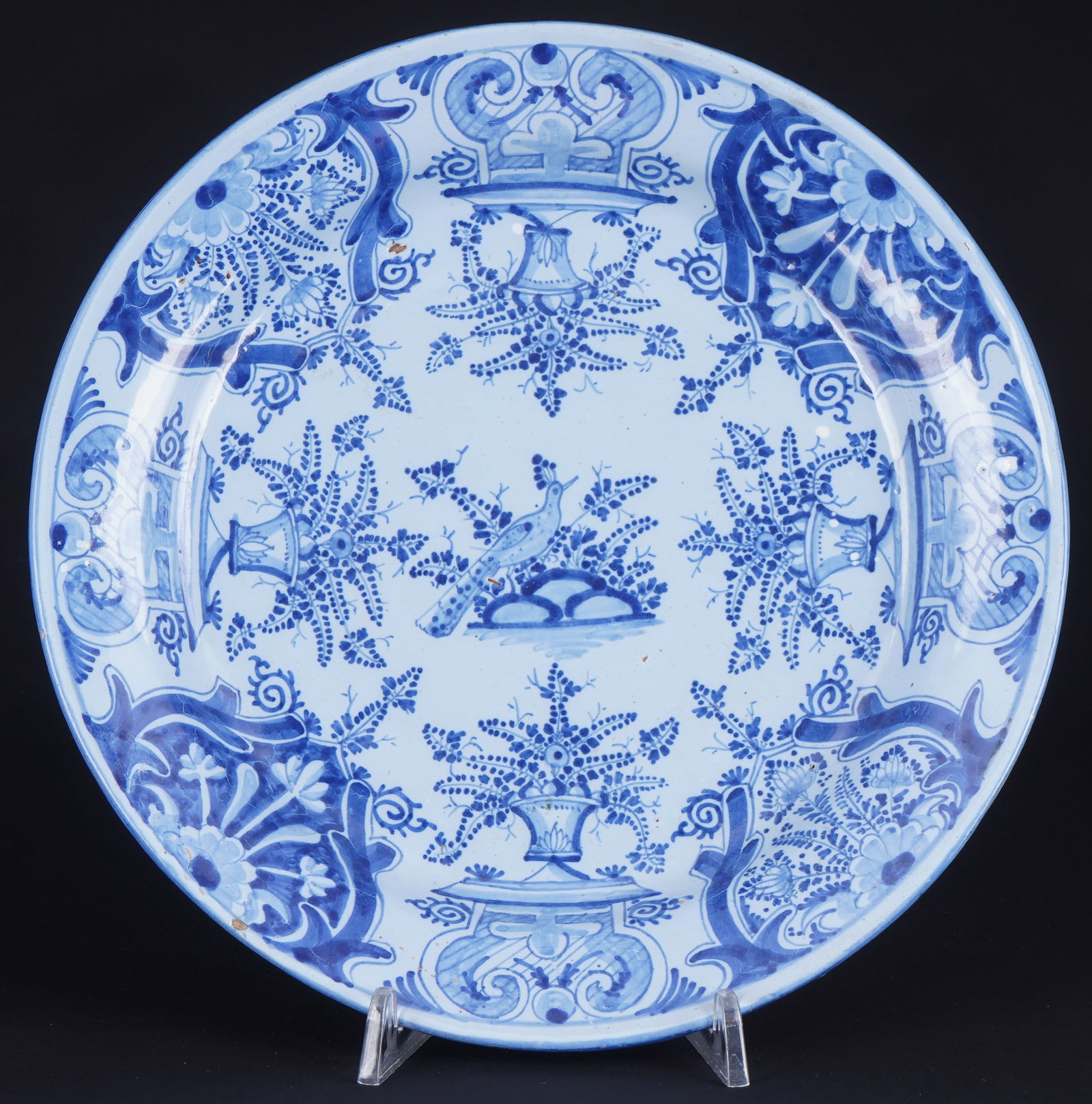 Faience plate, Netherlands, 18th century (1 of 4)