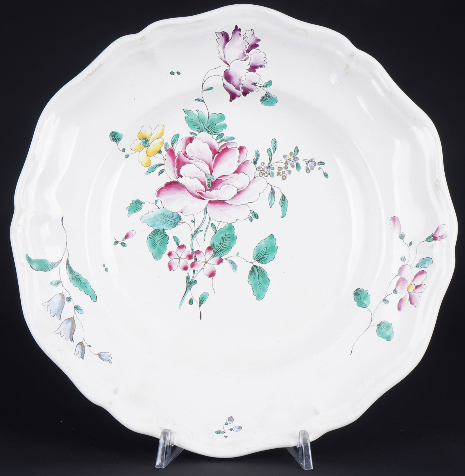 Joseph Hannong Strasbourg Faience Plate, 18th century (1 of 4)