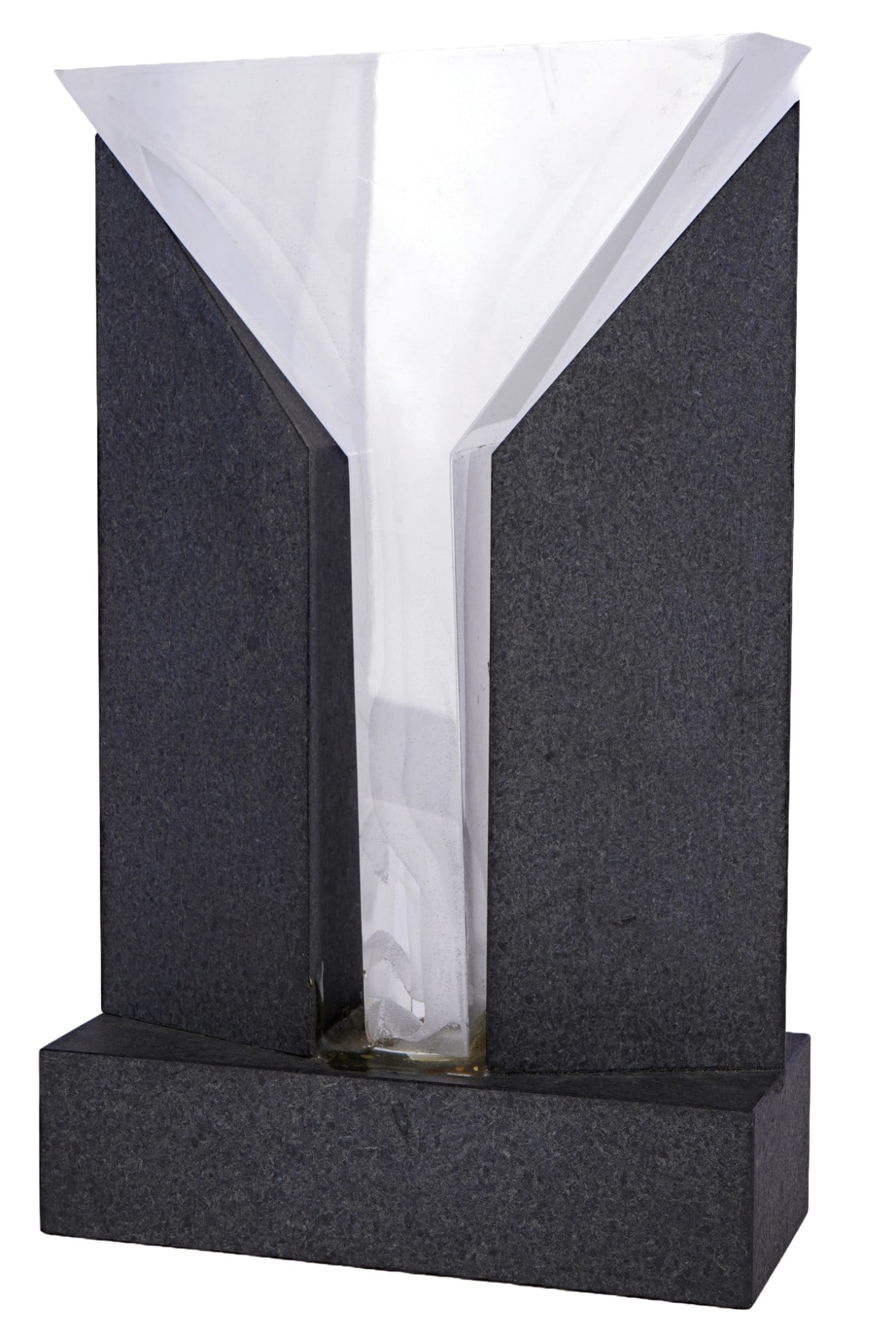 Fritz PREHAL (1960) Brutalist glass object, (1 of 6)