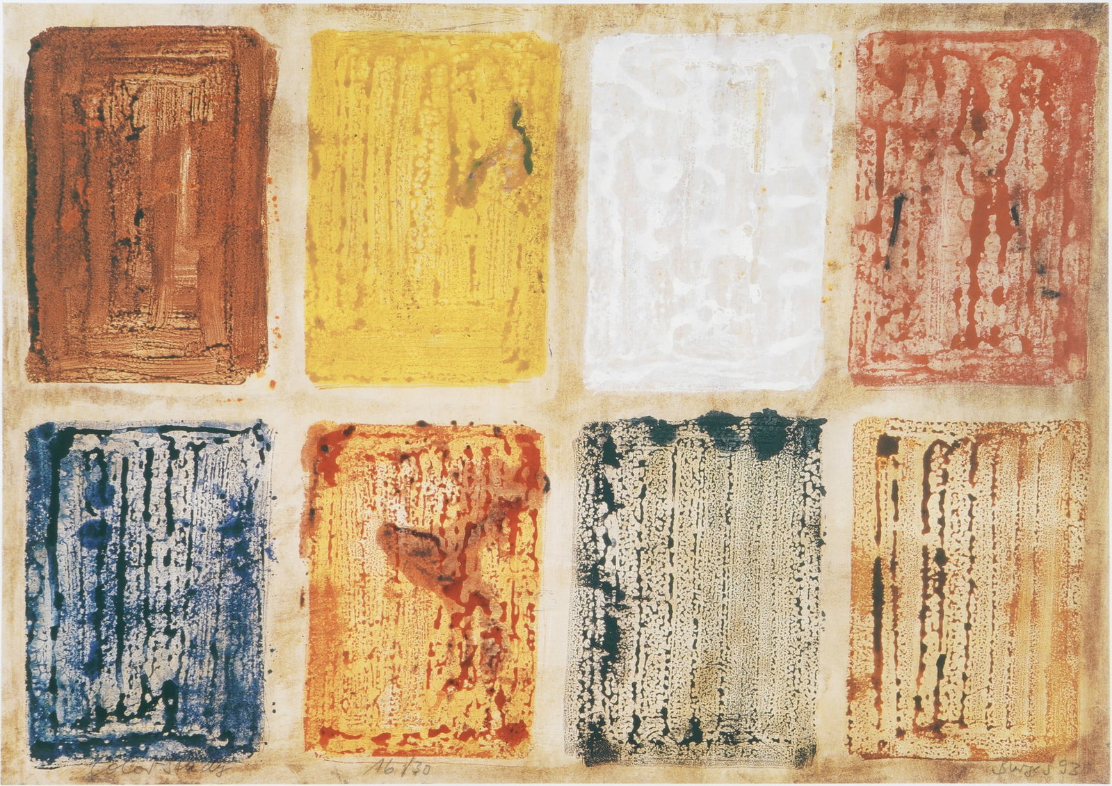 Michael BURGES (*1954) large composition, (1 of 4)