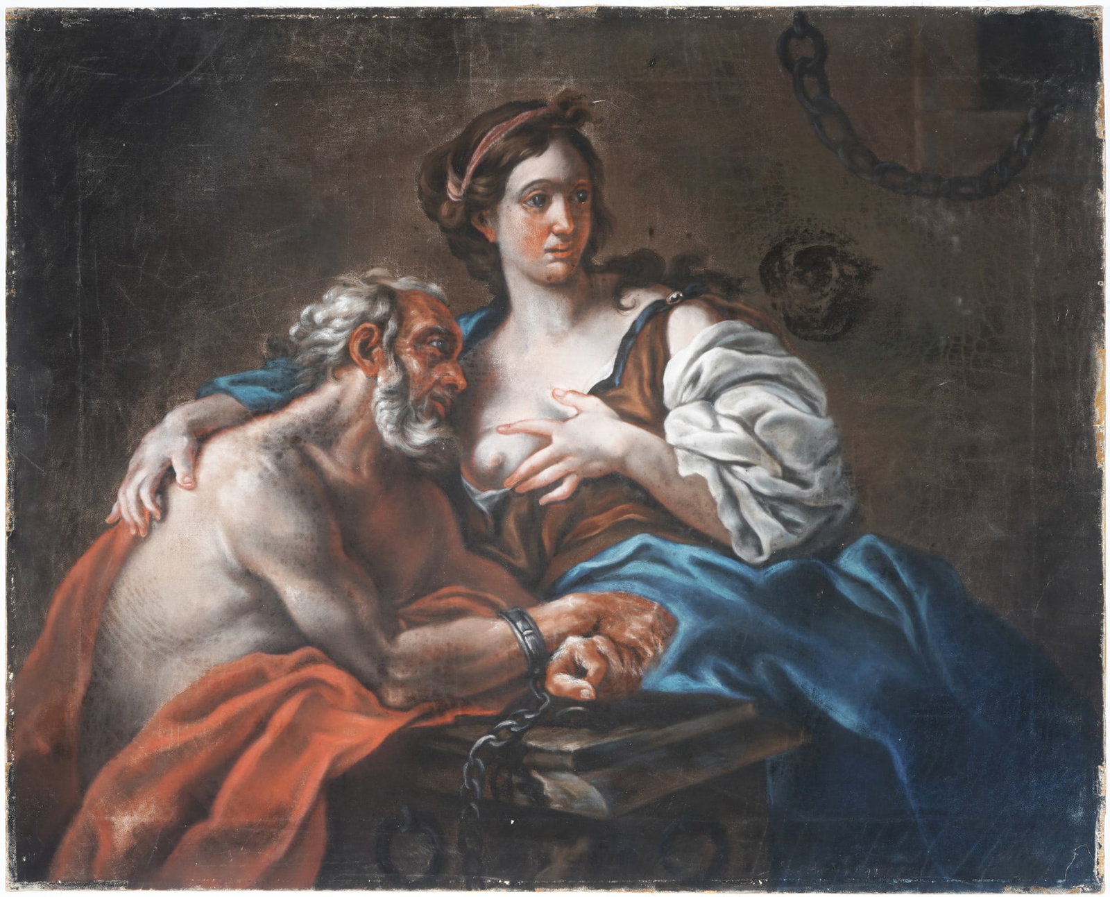 Giacomo D'ANNA (1743-1810) Roman Charity 1786, (1 of 3)