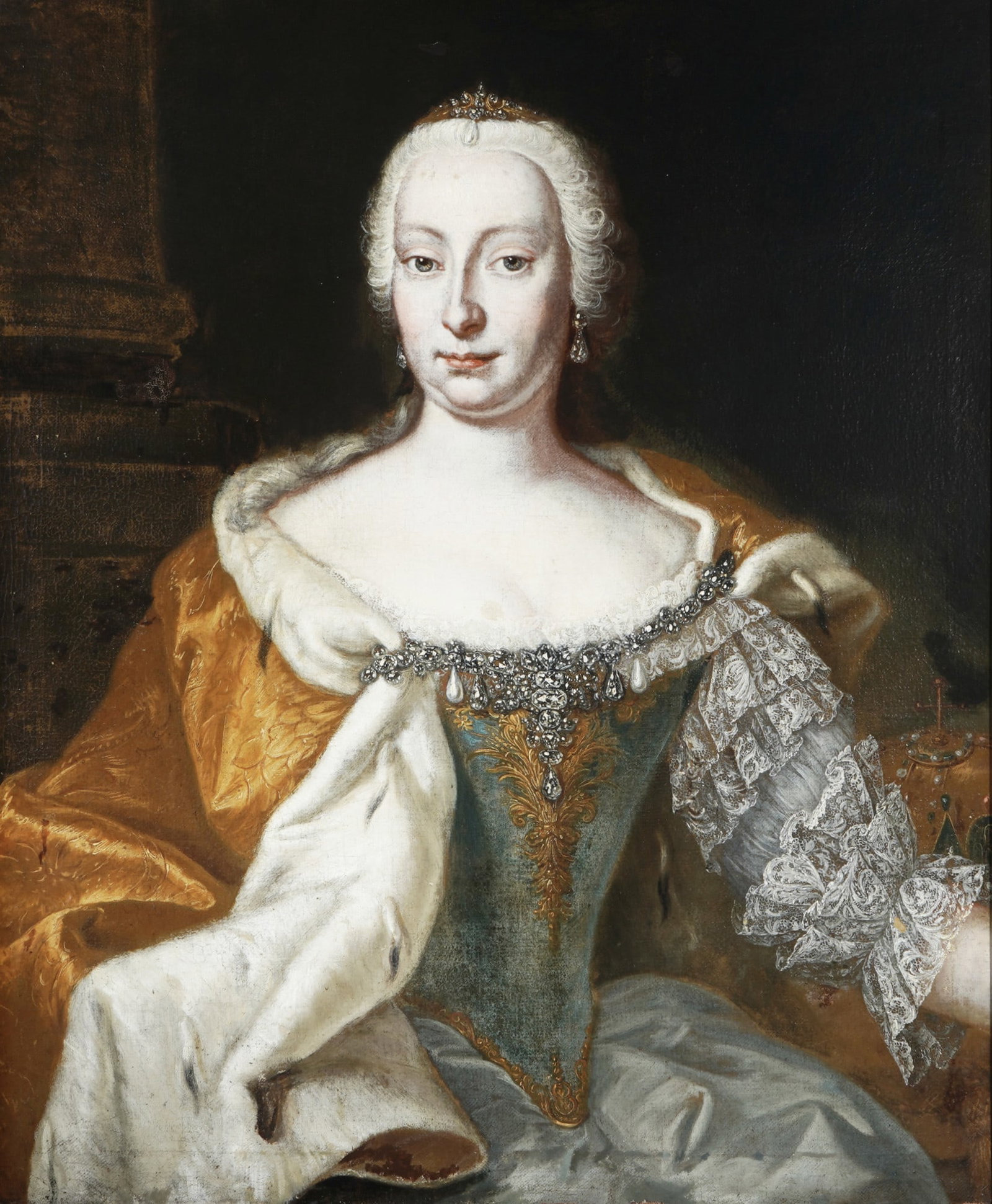 Circle of Martin van Meytens (1695-1770) Portrait of Empress Maria Theresa, (1 of 3)