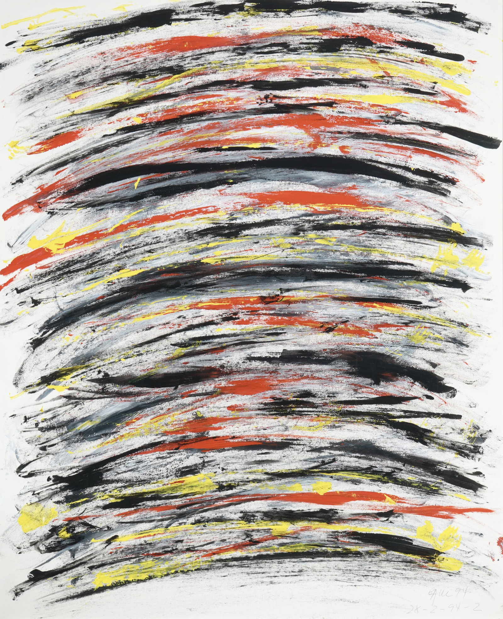 Winfred GAUL (1928-2003) 28-2-94-2 Komposition 1994, (1 of 5)