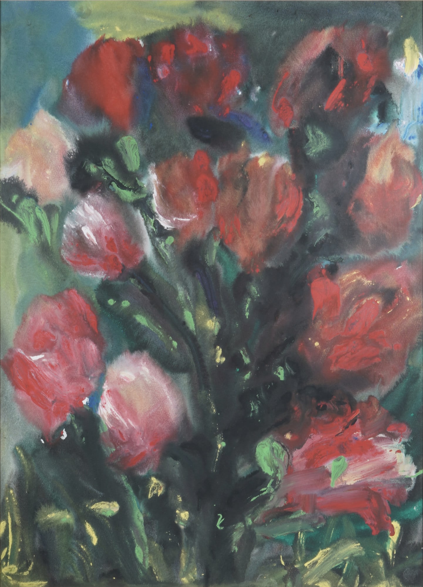 Lothar Malskat (1912/13-1988) Flower Still Life, (1 of 4)