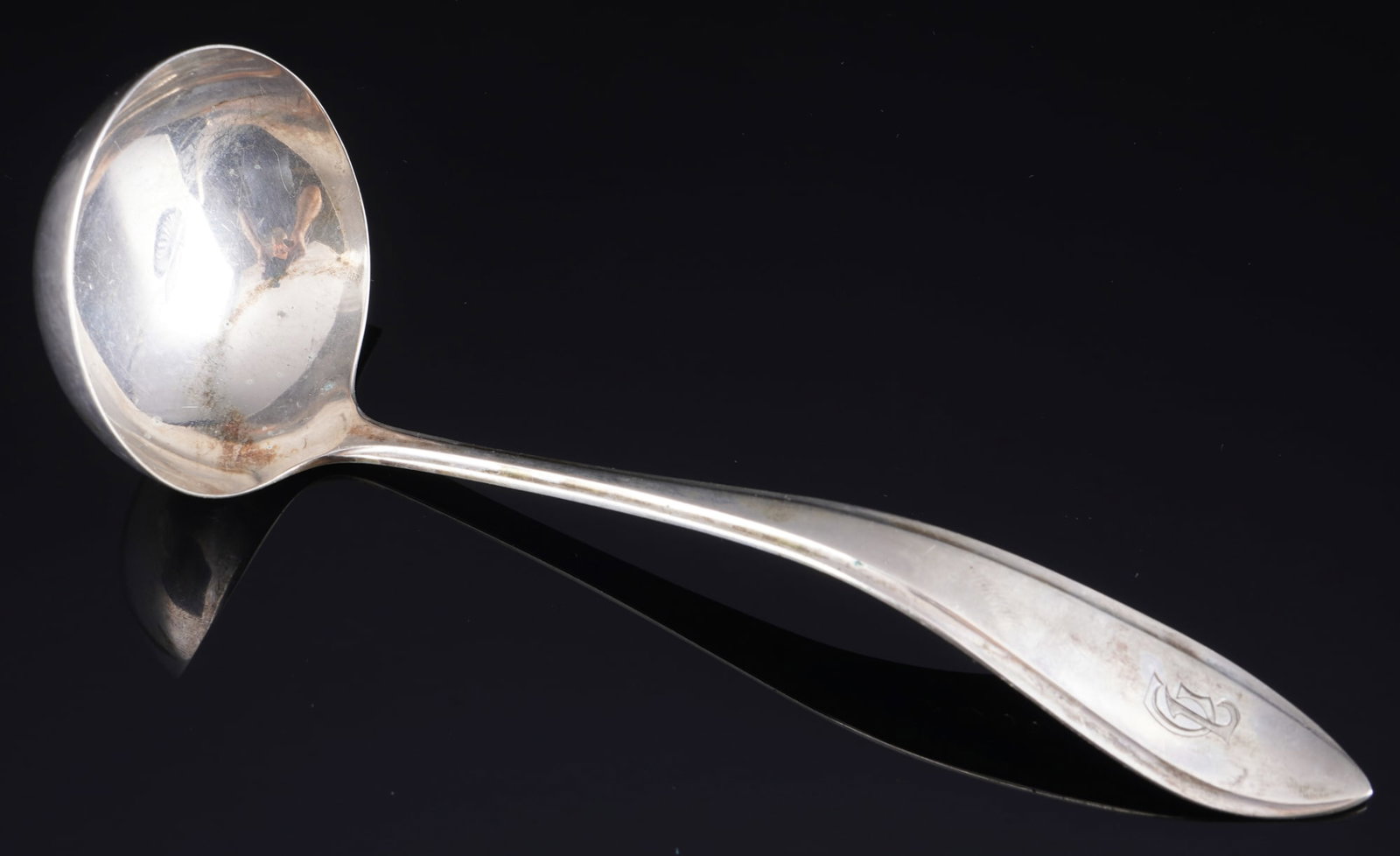 Netherlands 833 Silver Art Deco Fish Server with 2 Sauce Ladles - J.M. van Kempen & Zoon - 4