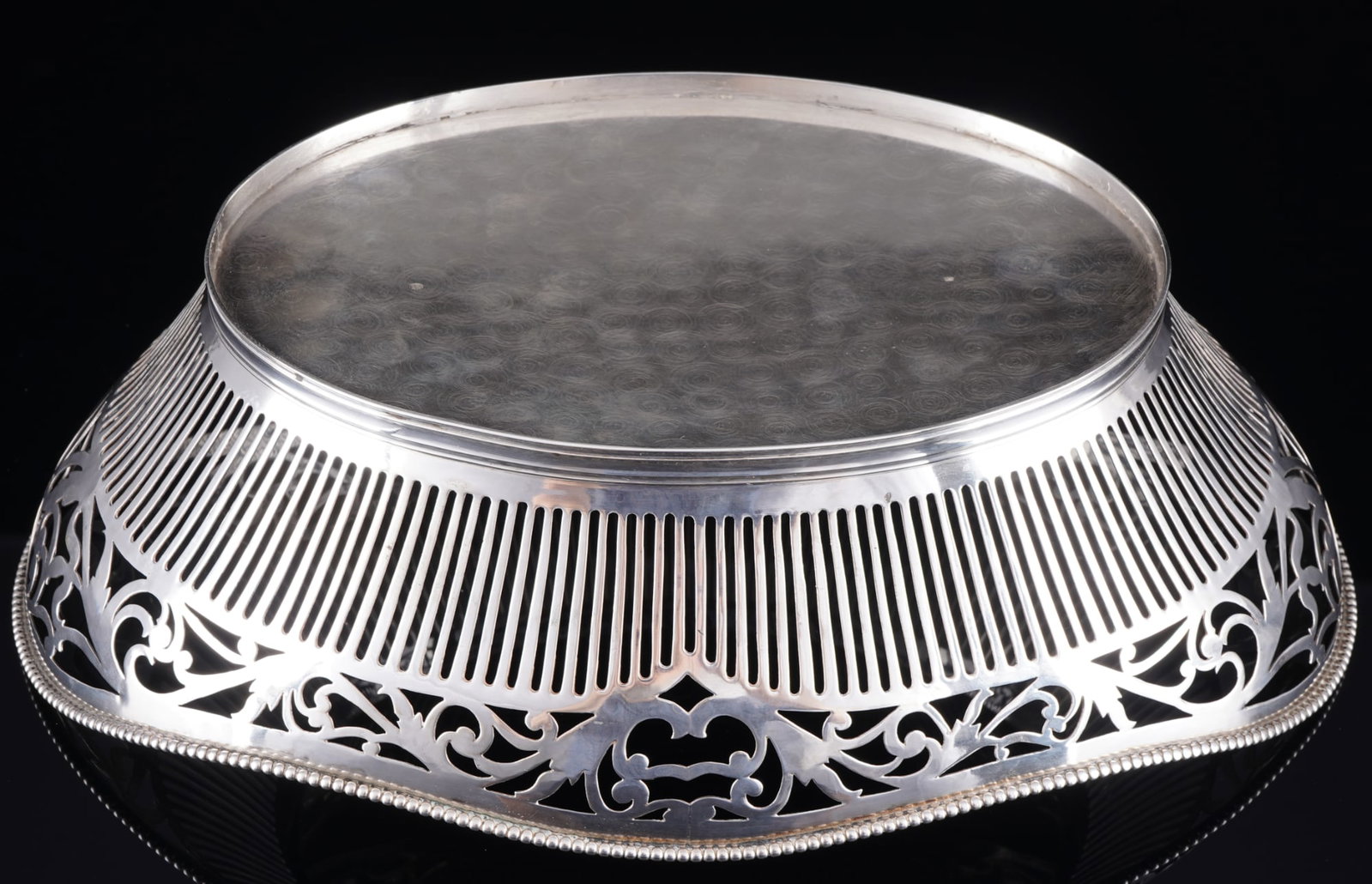 Netherlands 833 large cutwork basket, - 4
