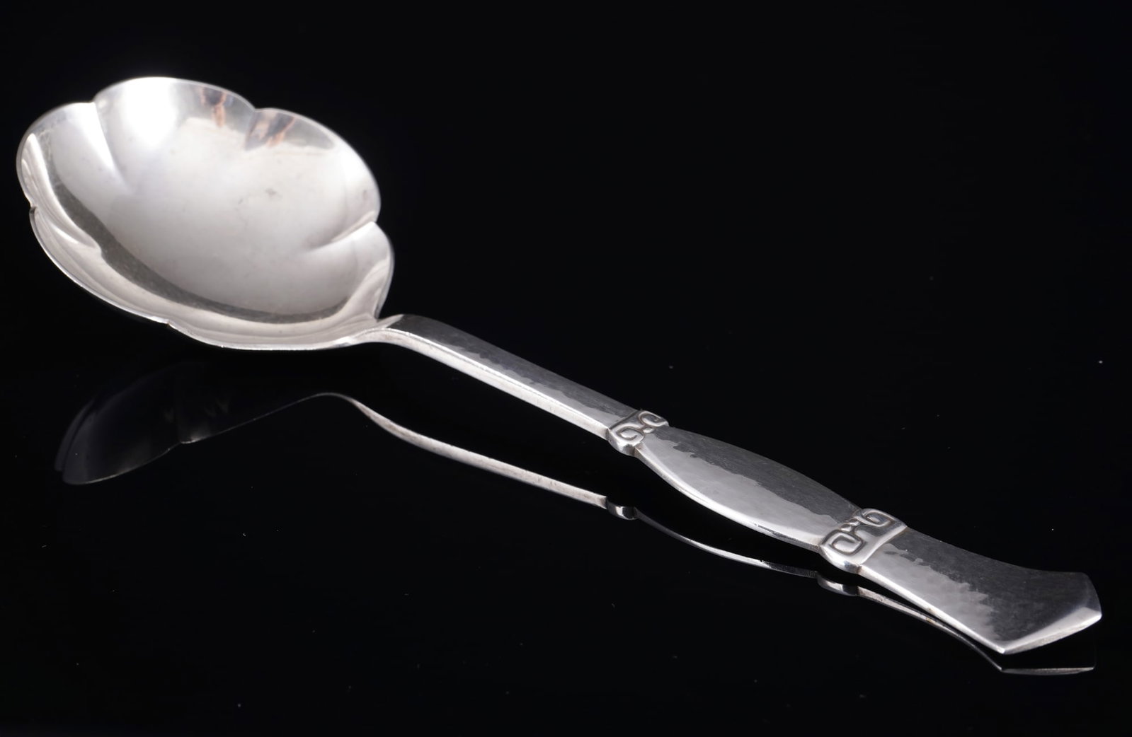 Denmark 830 silver large serving spoon from 1930 - Chr. F. HEISE, - 2