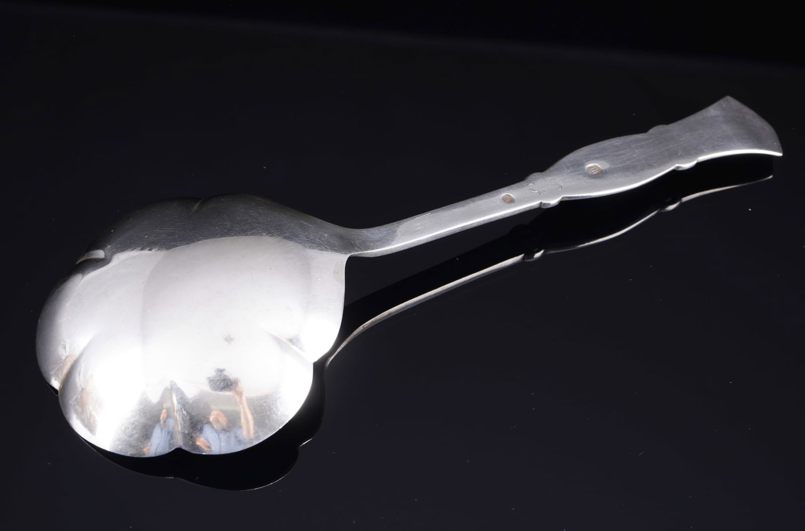 Denmark 830 silver large serving spoon from 1930 - Chr. F. HEISE, - 4