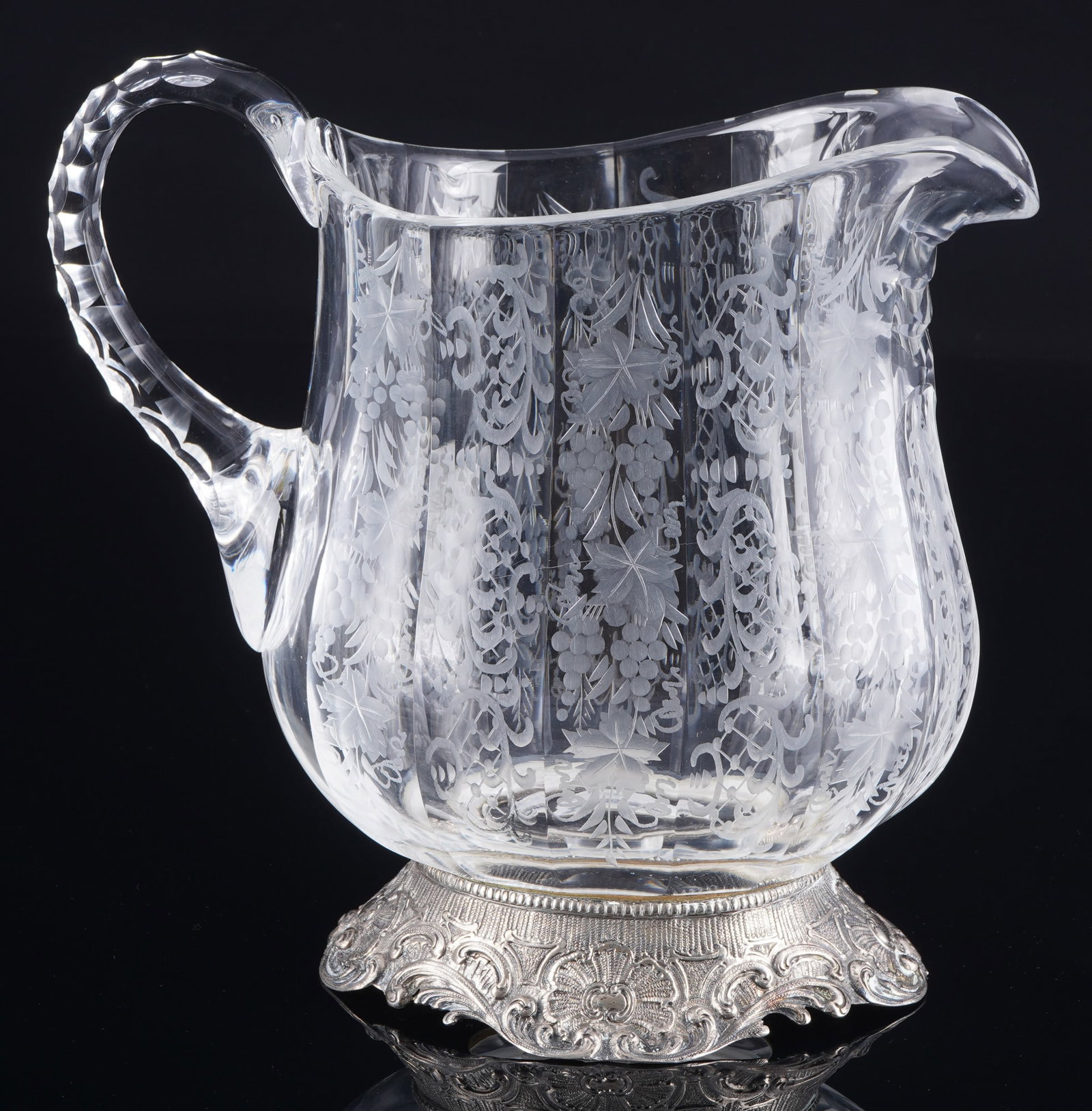 800 silver jug/pitcher, probably Hanau, J. D. Schleissner & Sons, - 3