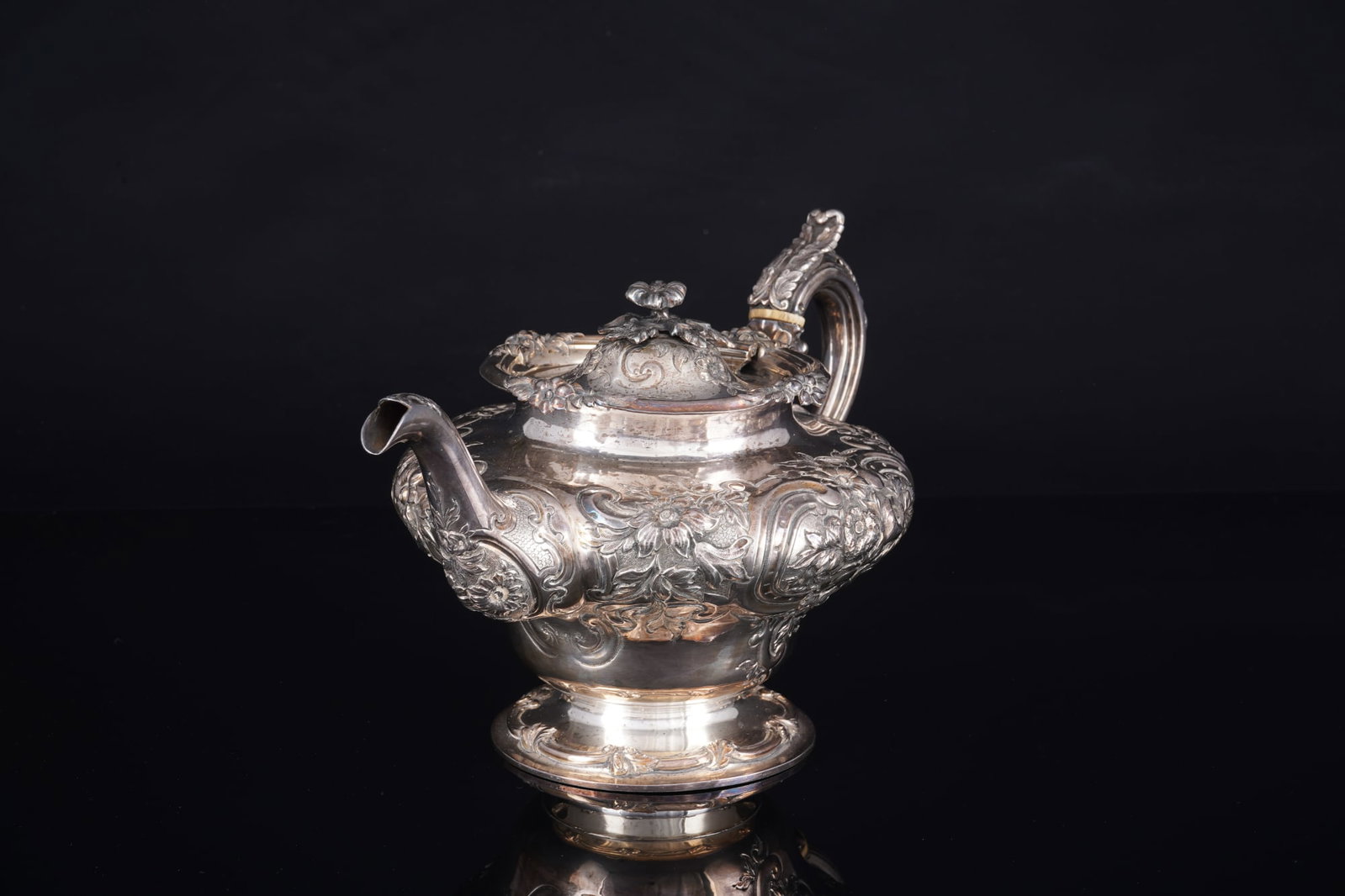925 silver large teapot from 1848, Charles Reily & George Storer, - 2