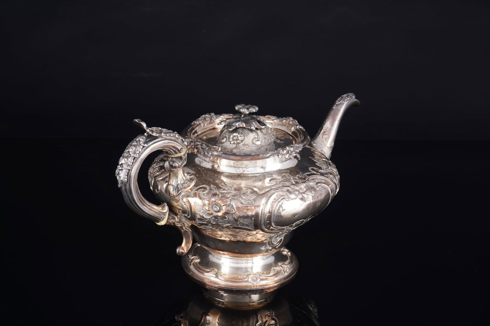 925 silver large teapot from 1848, Charles Reily & George Storer, - 4