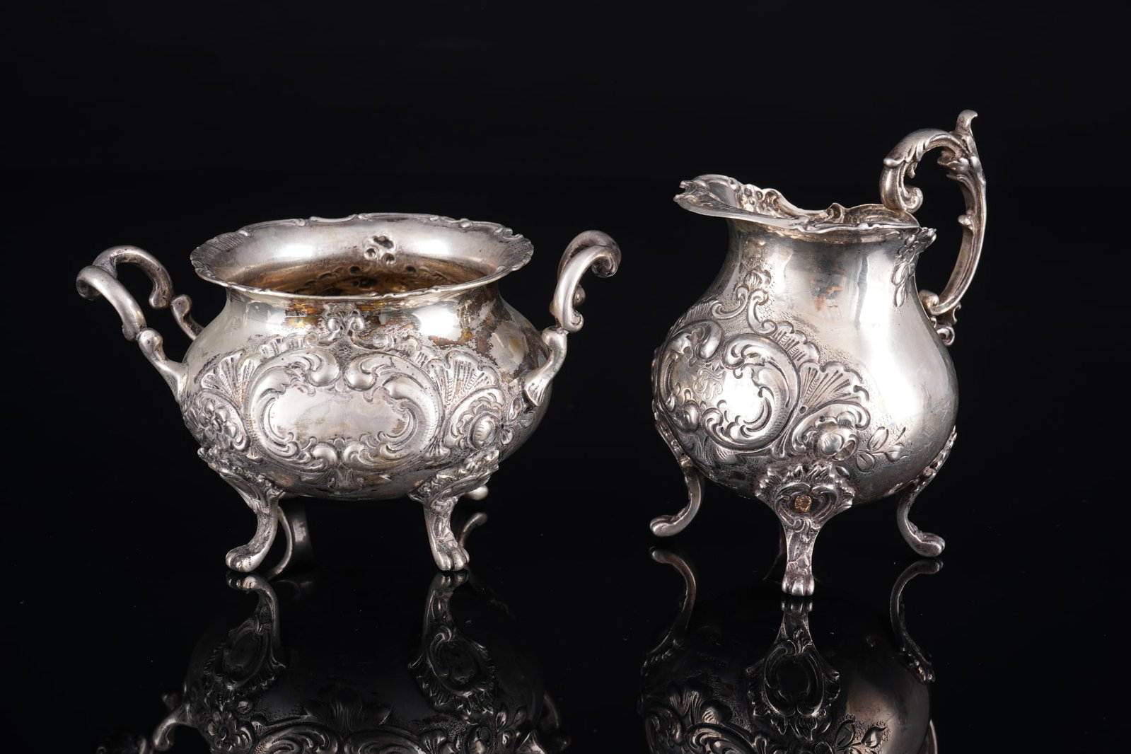 800 silver mocha coffee service, - 3
