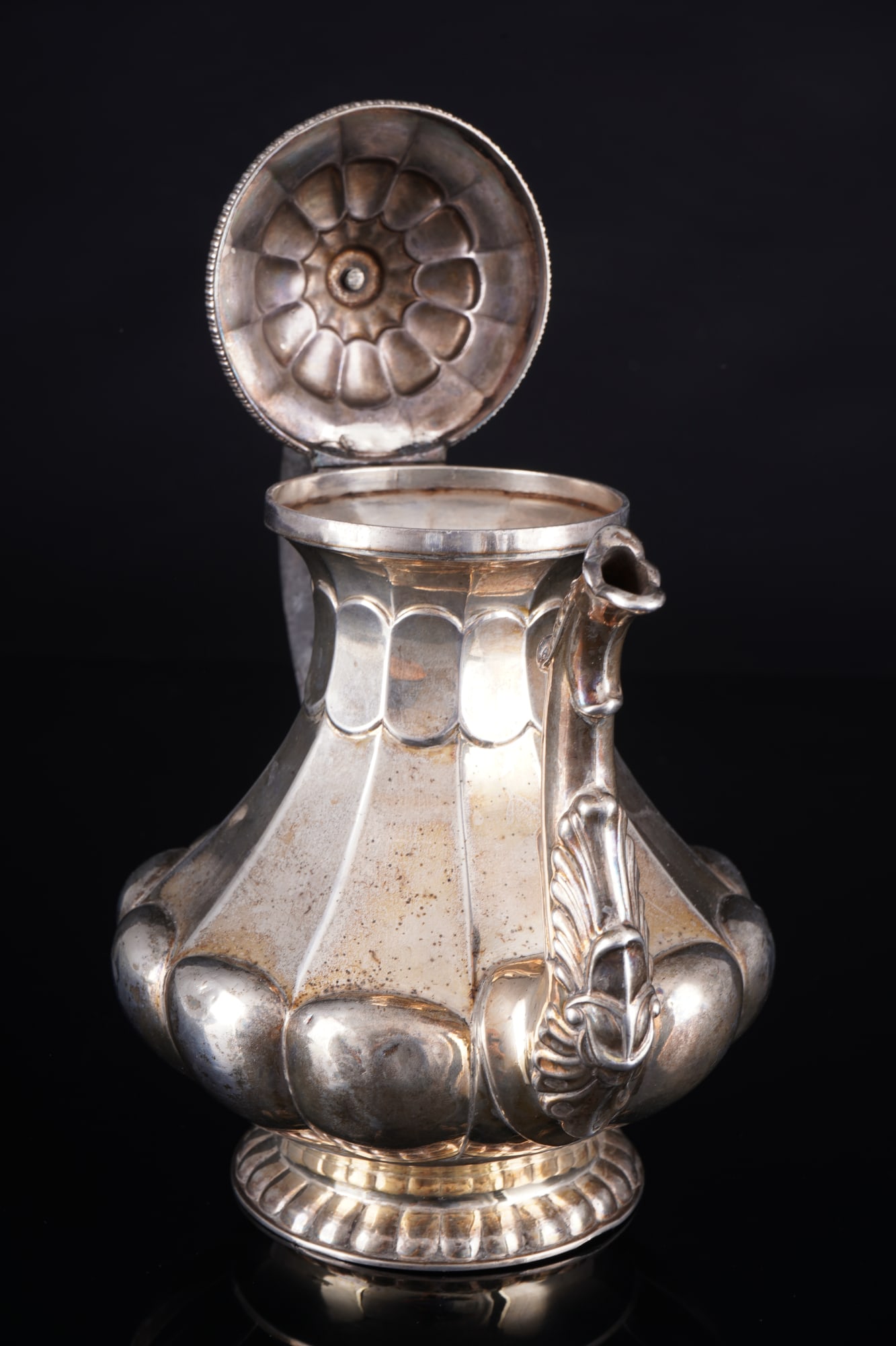 800 silver coffee pot, 19th century - 4