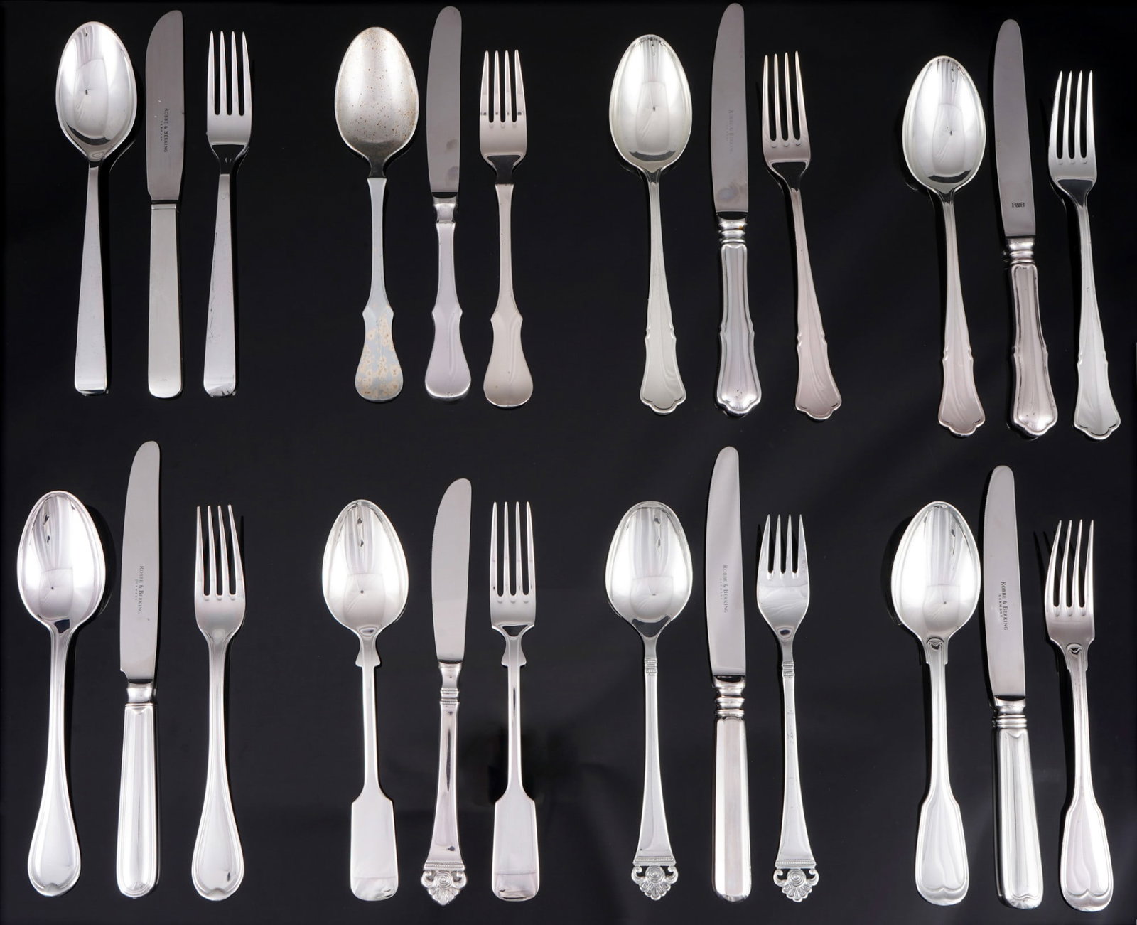 Robbe & Berking 8 cutlery sets - various decors, (1 of 12)