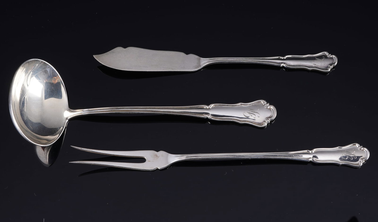 Wilkens Dresden Baroque 800 silver cutlery for 6 persons - 68-piece set, - 5