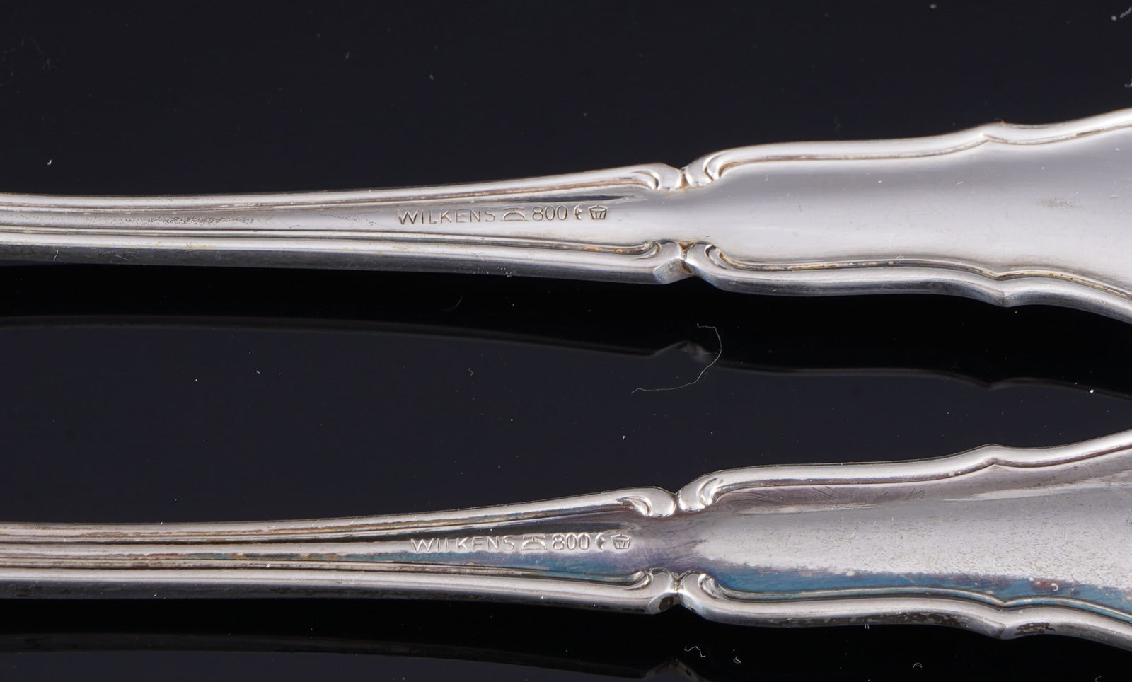 Wilkens Dresden Baroque 800 silver fish cutlery for 6 persons, - 4