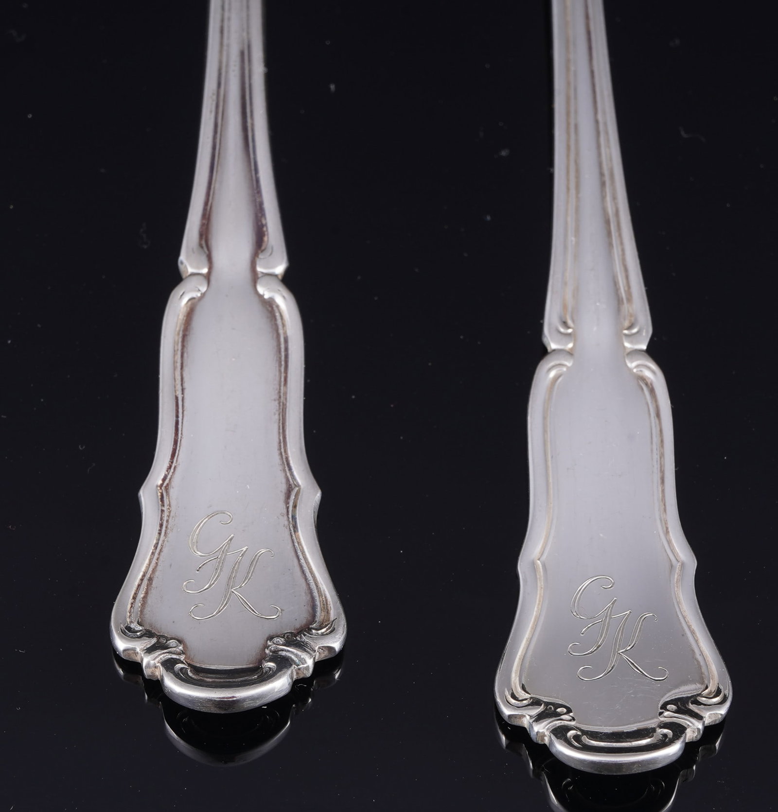 Wilkens Dresden Baroque 800 silver fish cutlery for 6 persons, - 5