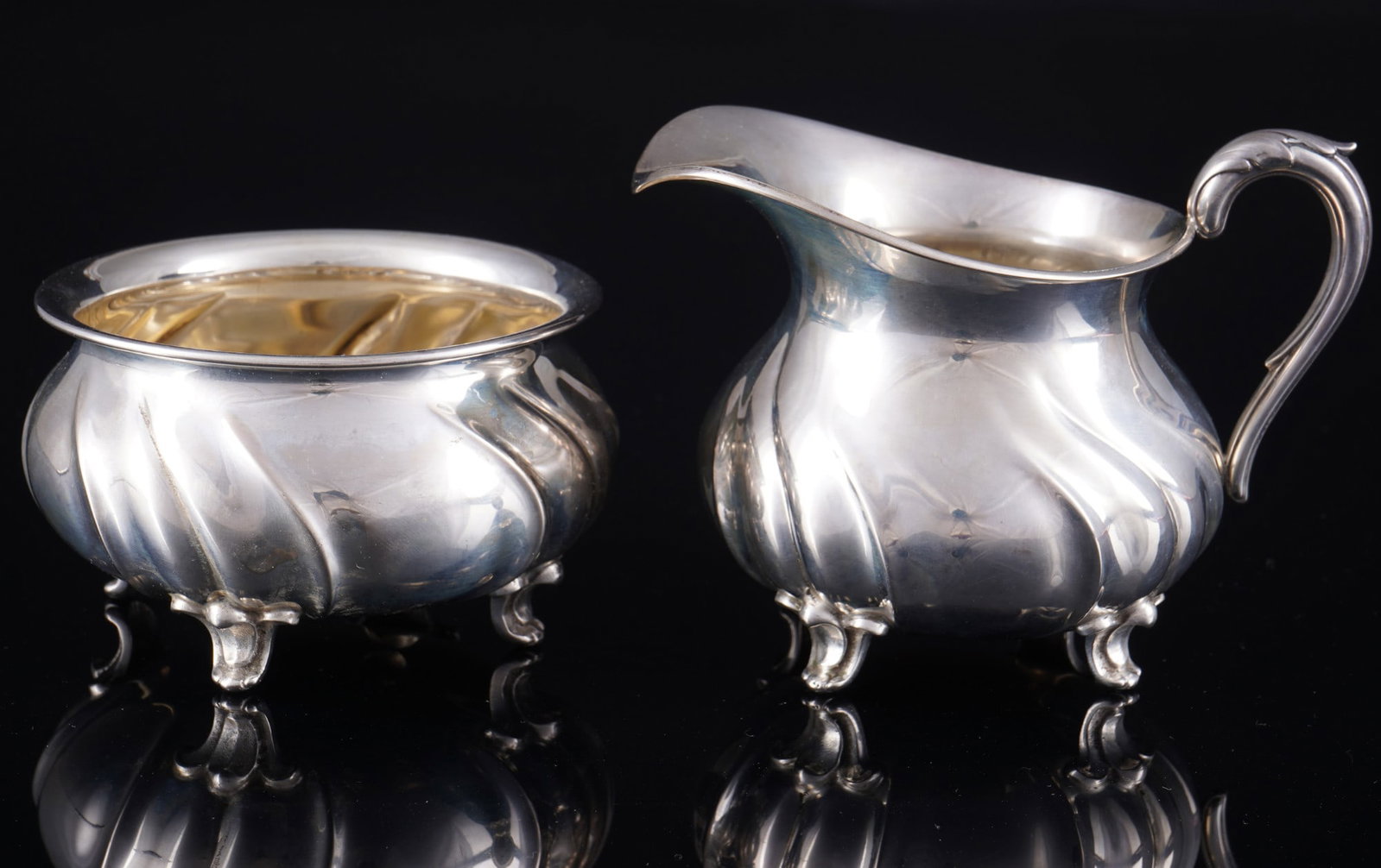 Wilkens 830 milk & sugar set baroque style, - 2