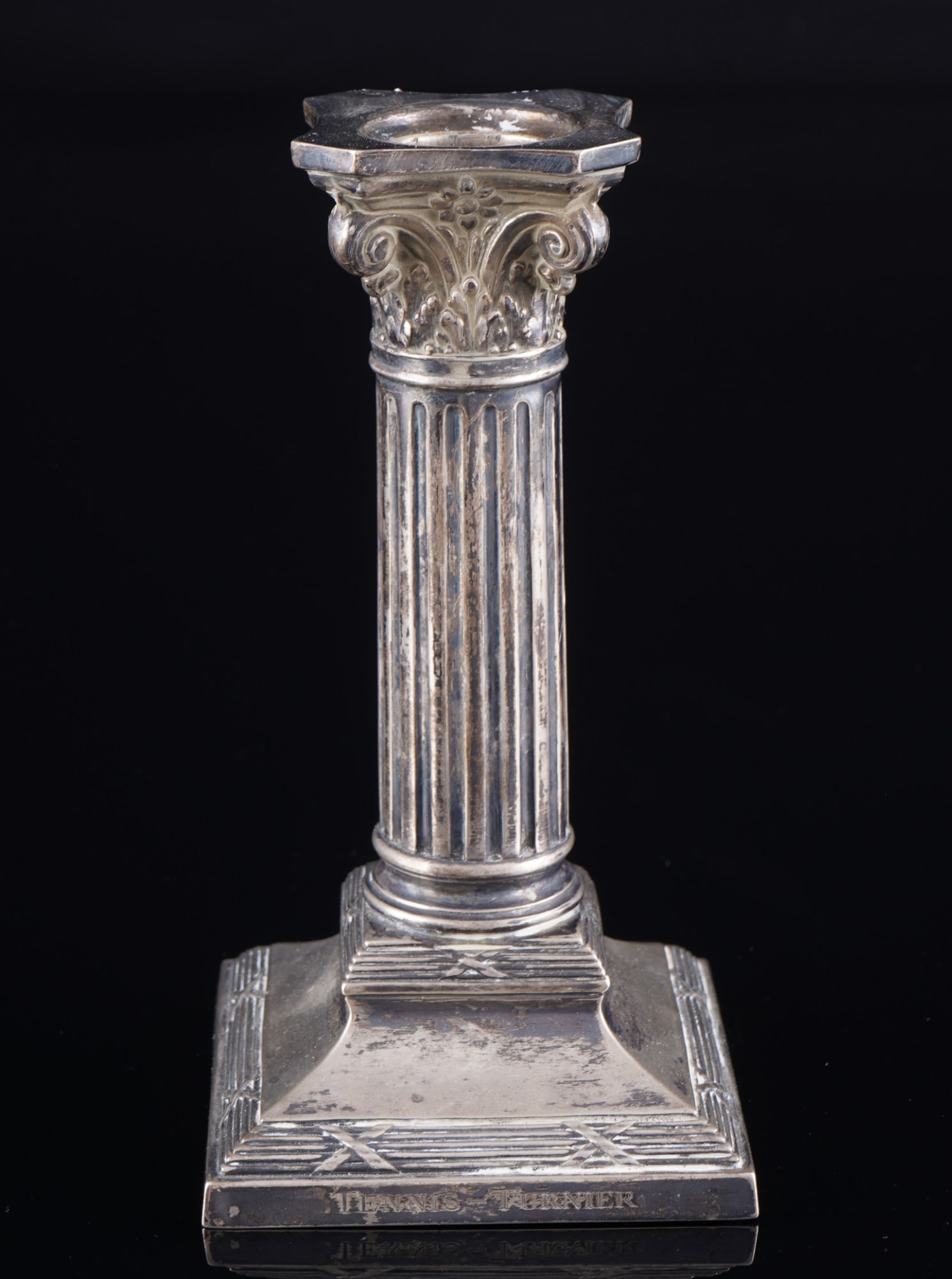 800 silver candlesticks as a corinthian column, - 2