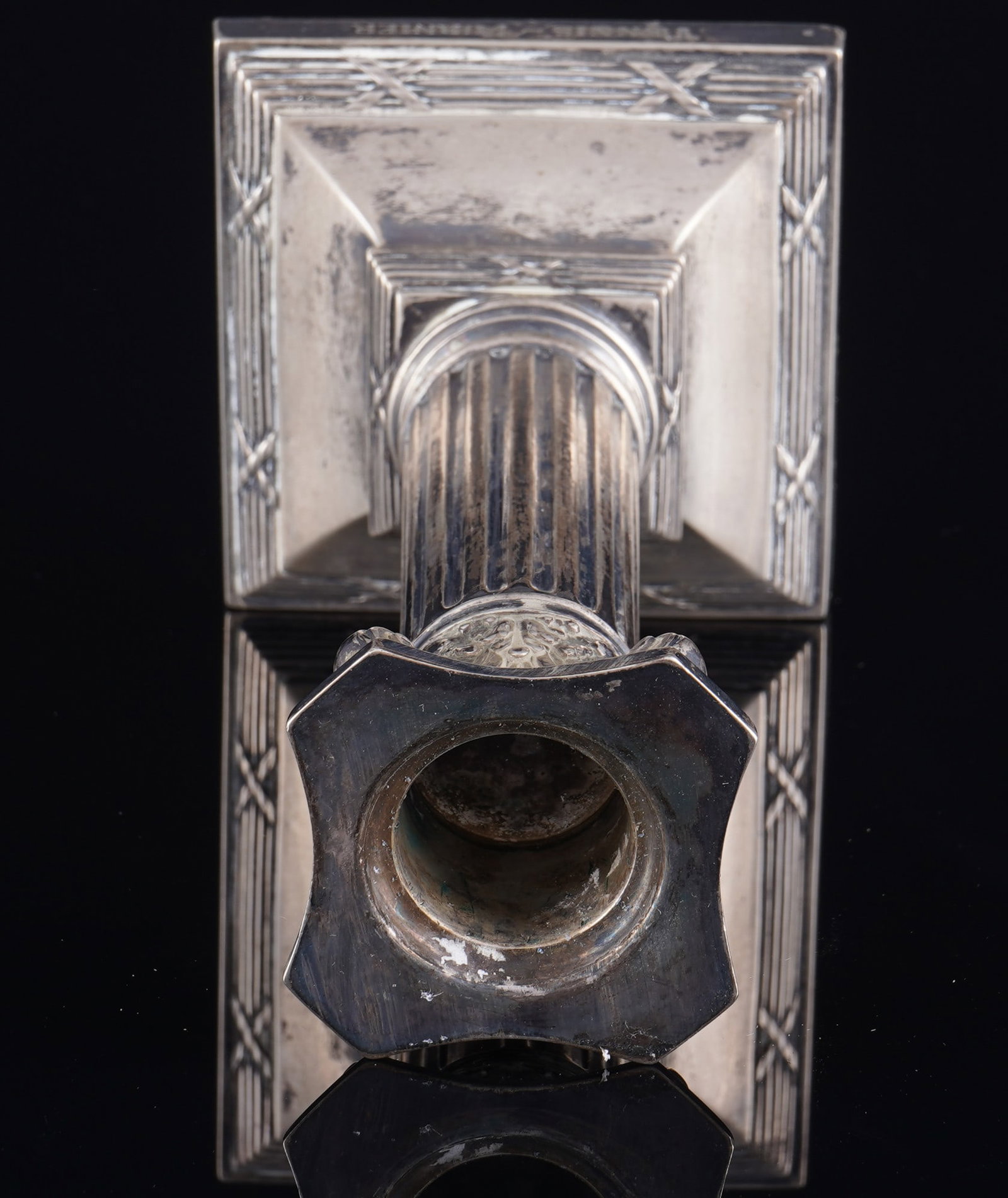 800 silver candlesticks as a corinthian column, - 4