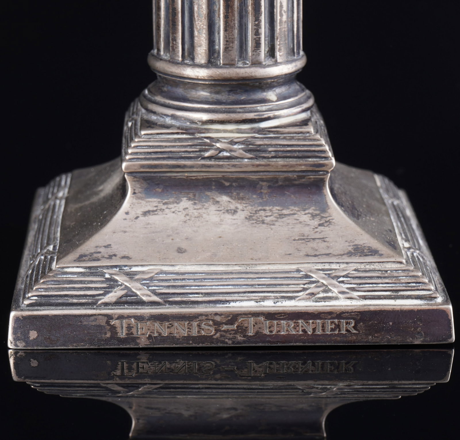 800 silver candlesticks as a corinthian column, - 5