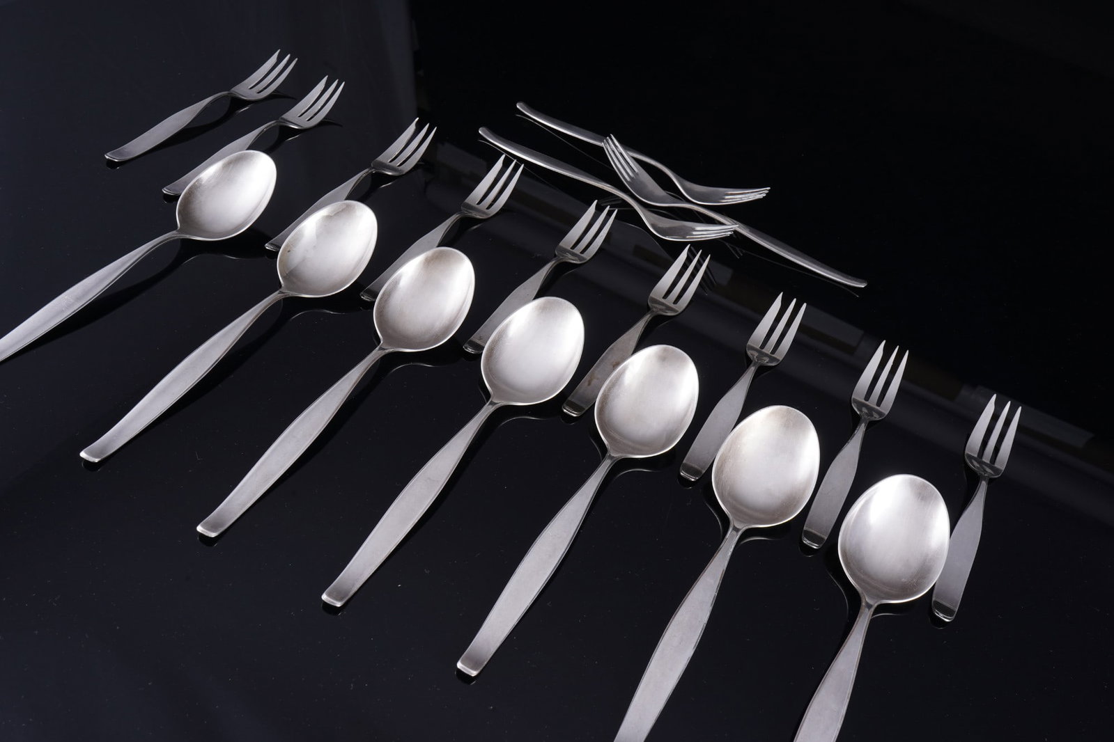 800 Silver 19-piece cutlery lot - Bruckmann & Wilkens, - 2