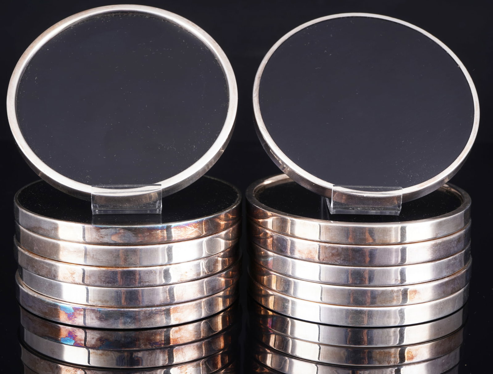 925 silver set of coasters / bottle coasters, Hermann Bauer (1 of 4)