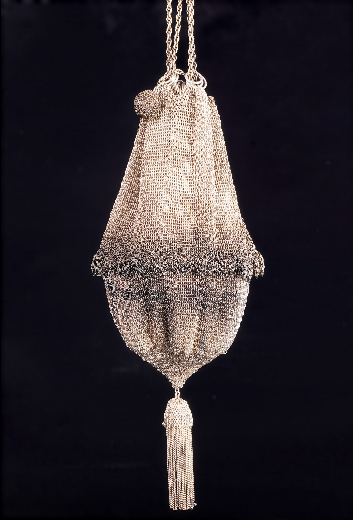 Silver Misericordia coin purse in Biedermeier style, (1 of 3)