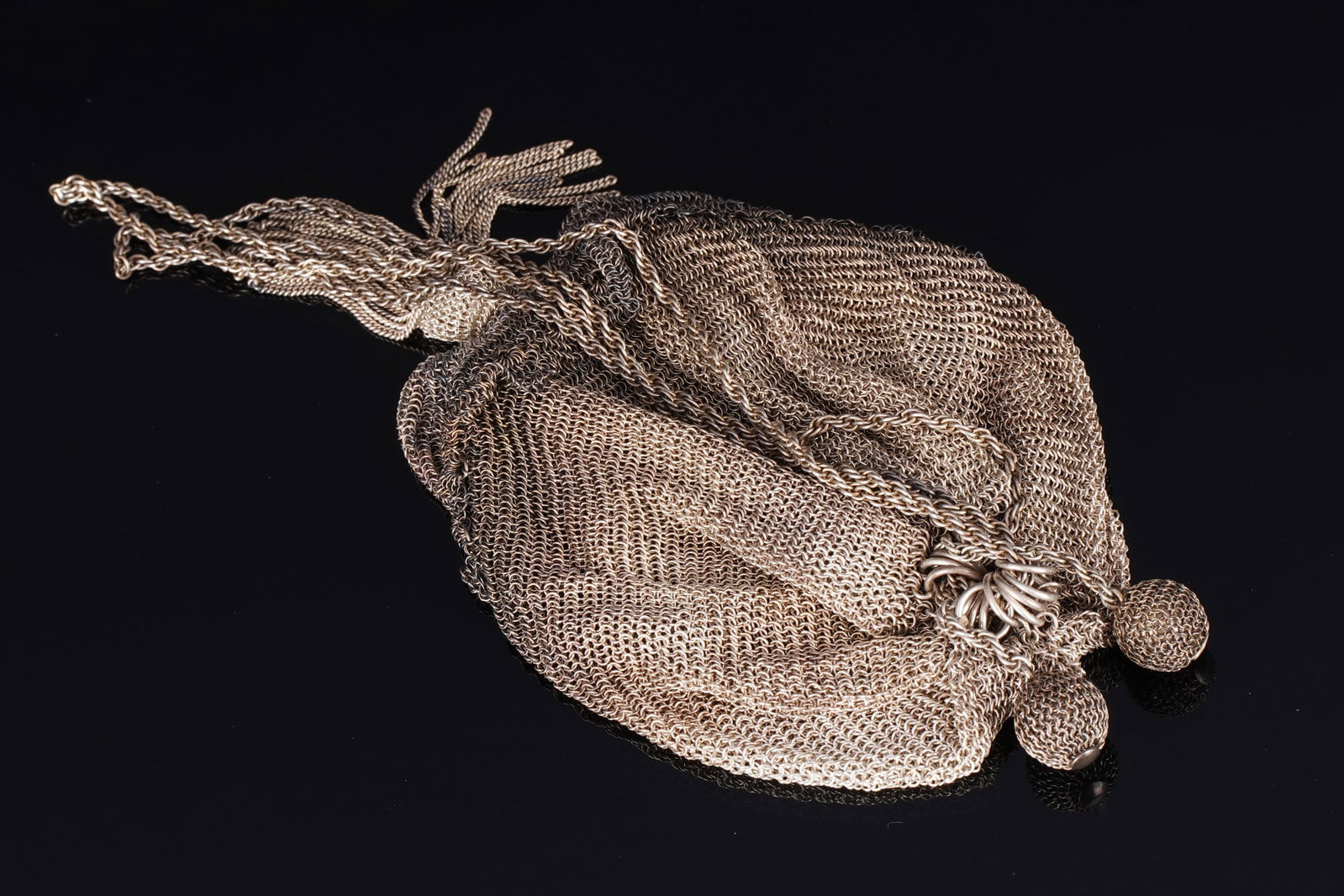 Silver Misericordia coin purse in Biedermeier style, - 3