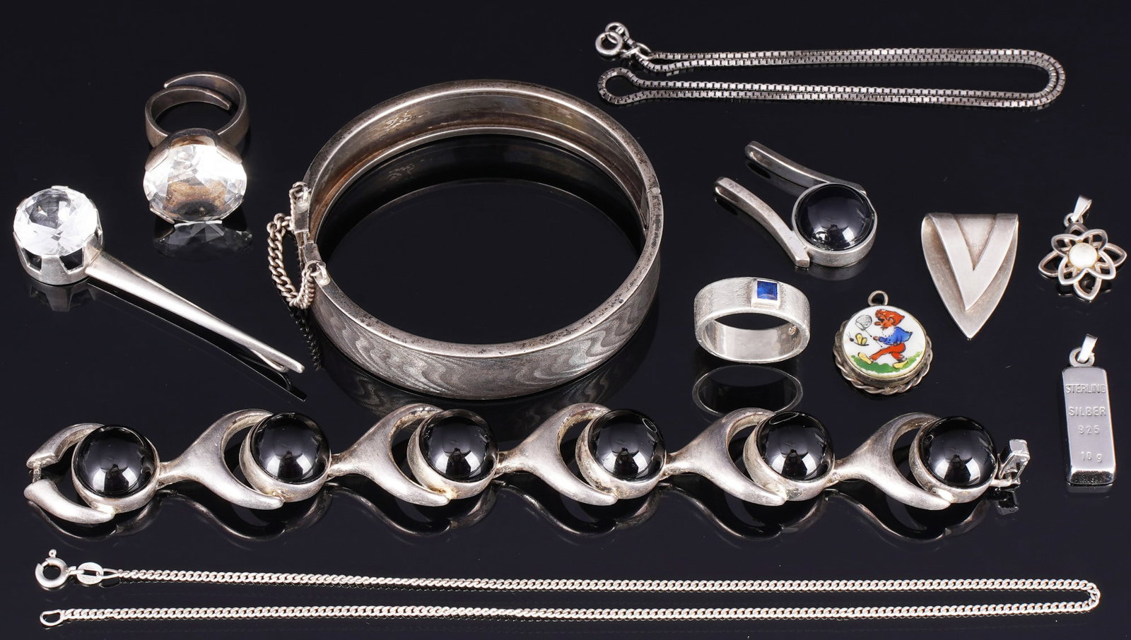 800-925 silver extensive silver jewelry, (1 of 4)