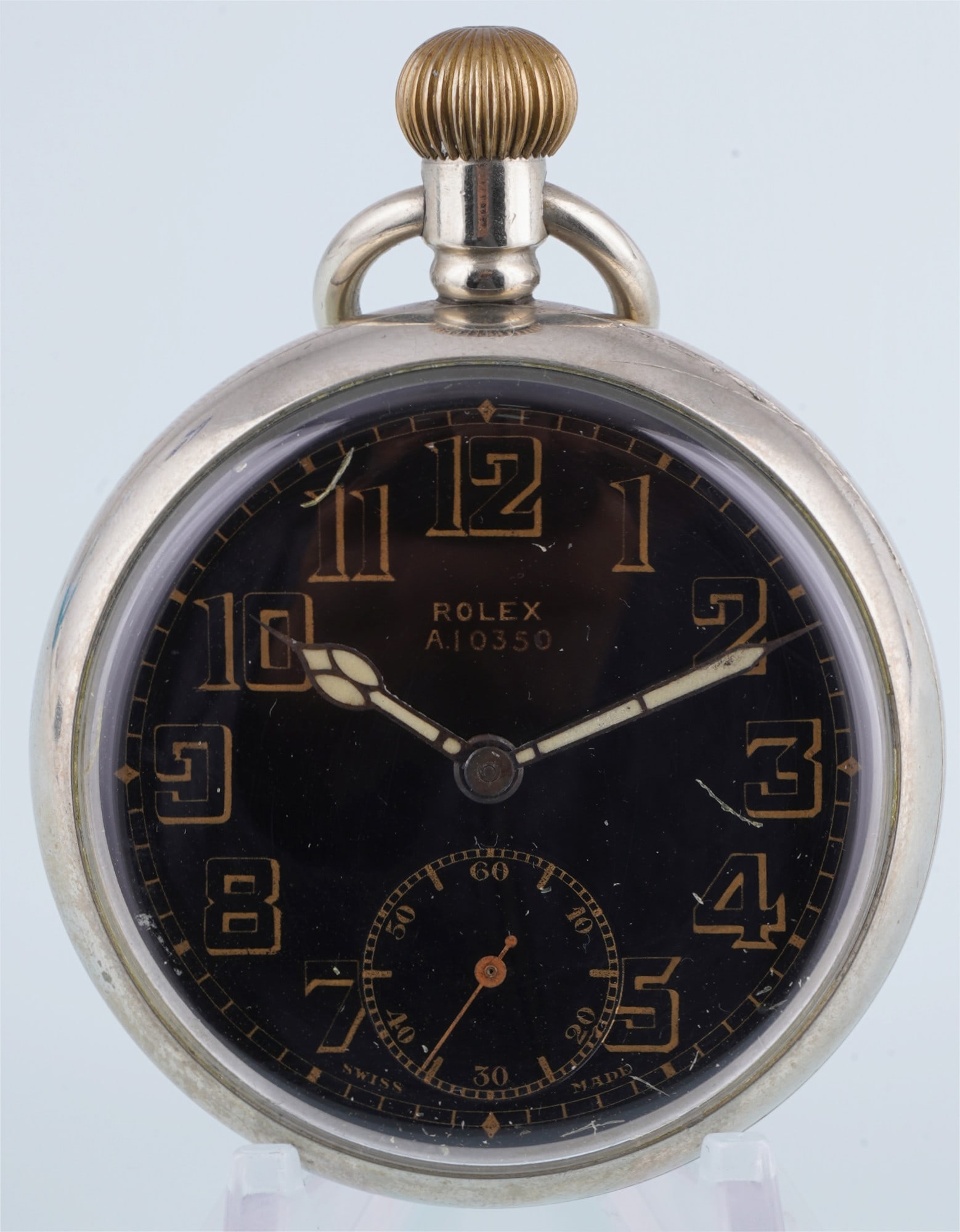 ROLEX A.10350 Military Pocket Watch (1 of 5)