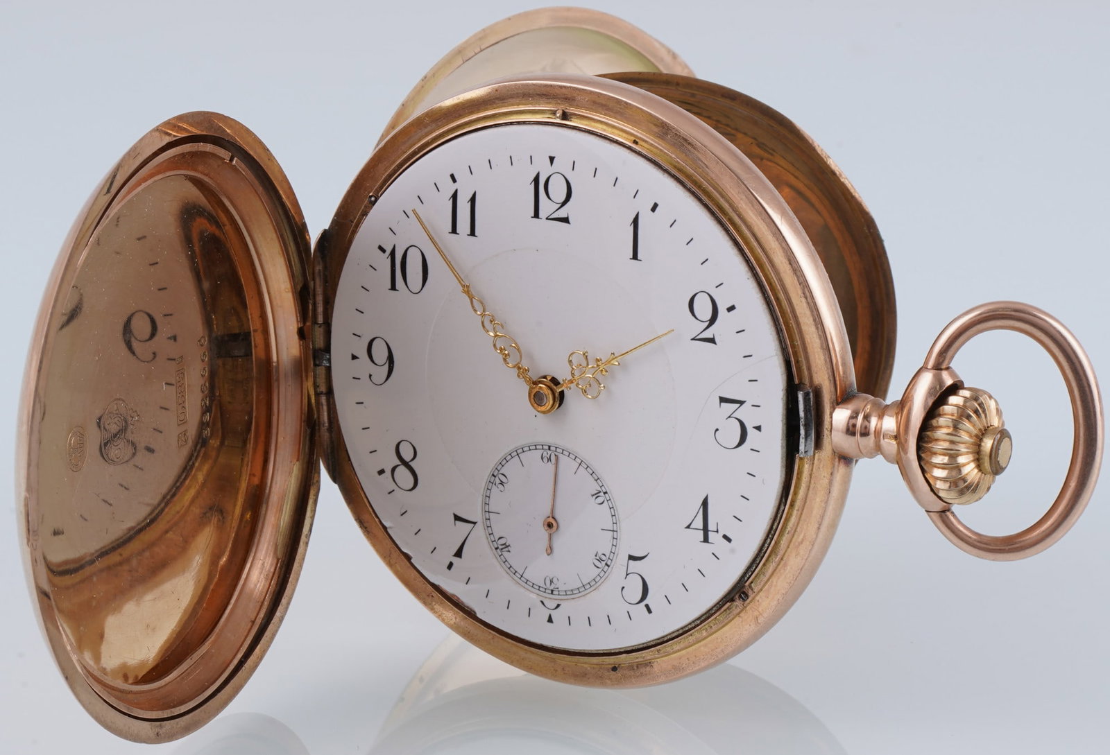 OMEGA 585 Gold Savonette Men's Pocket Watch (1 of 9)