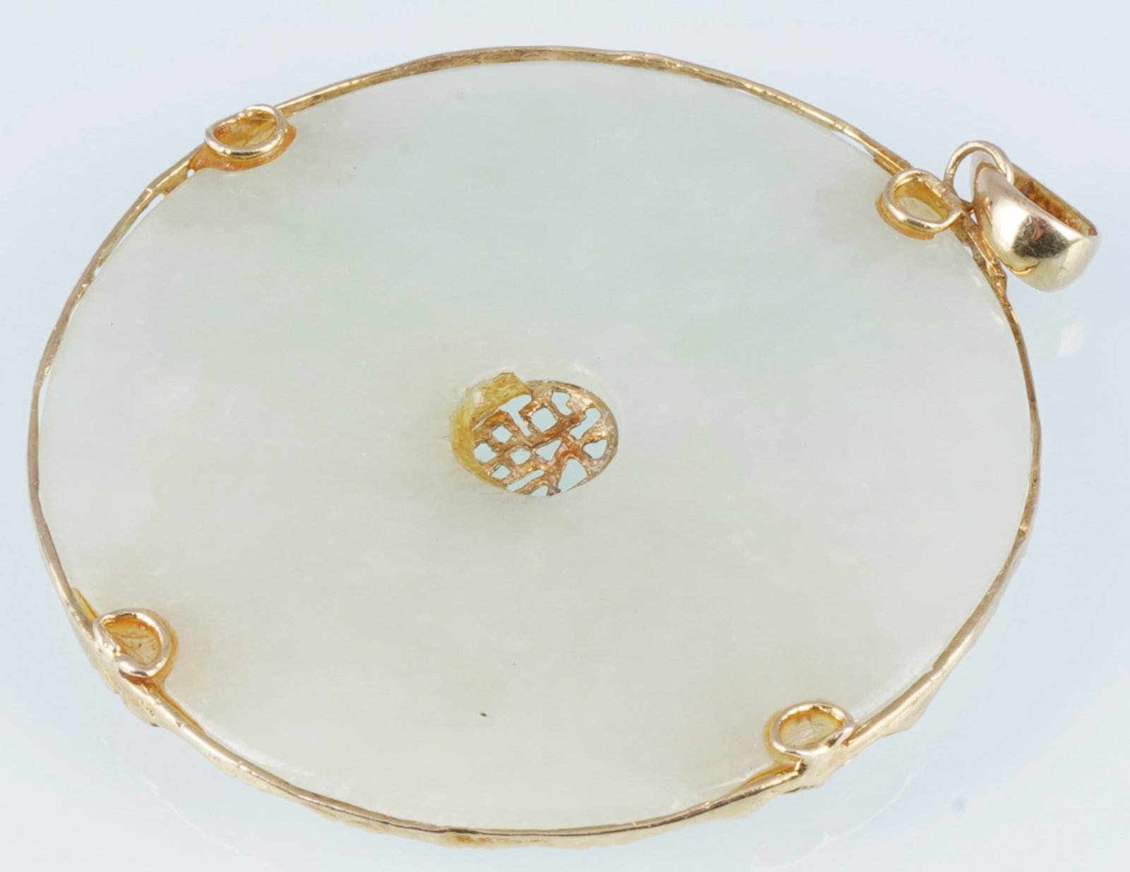 585 Gold Lucky Pendant - 3