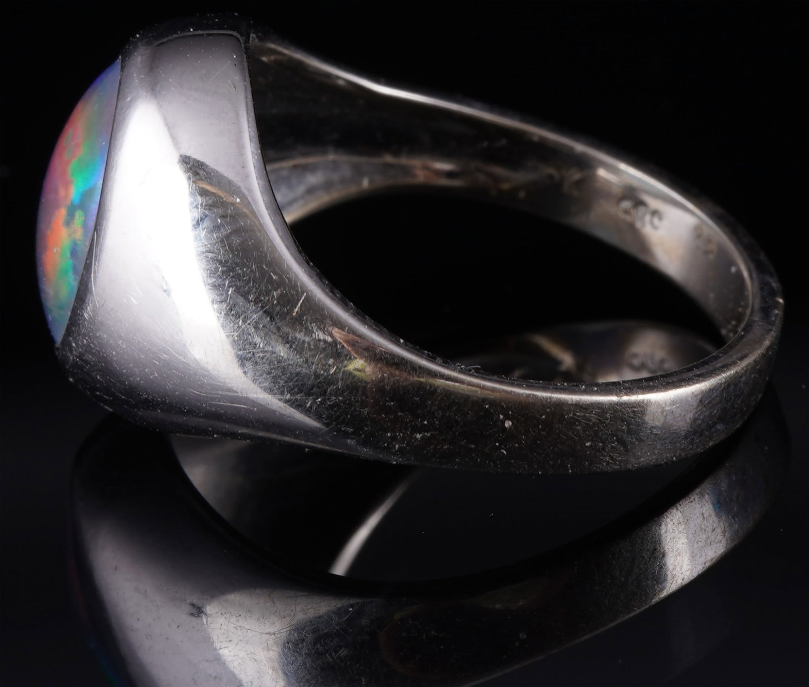 585 Gold Ring mit Opal, - 3