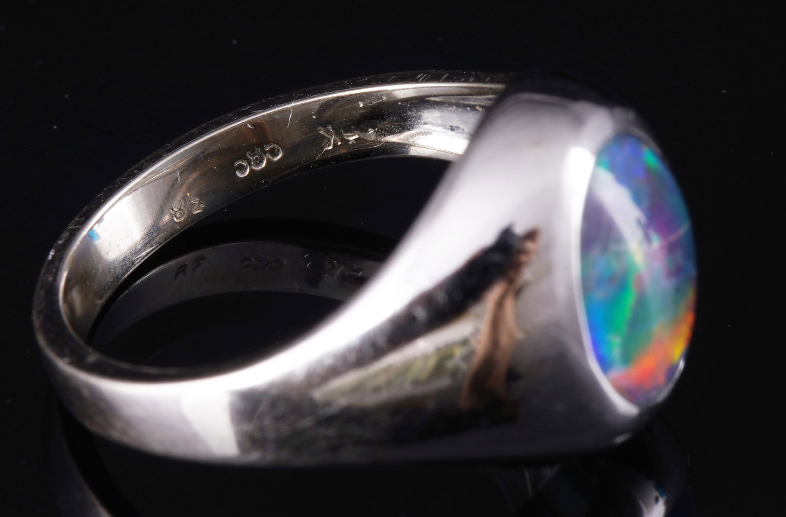 585 Gold Ring mit Opal, - 7