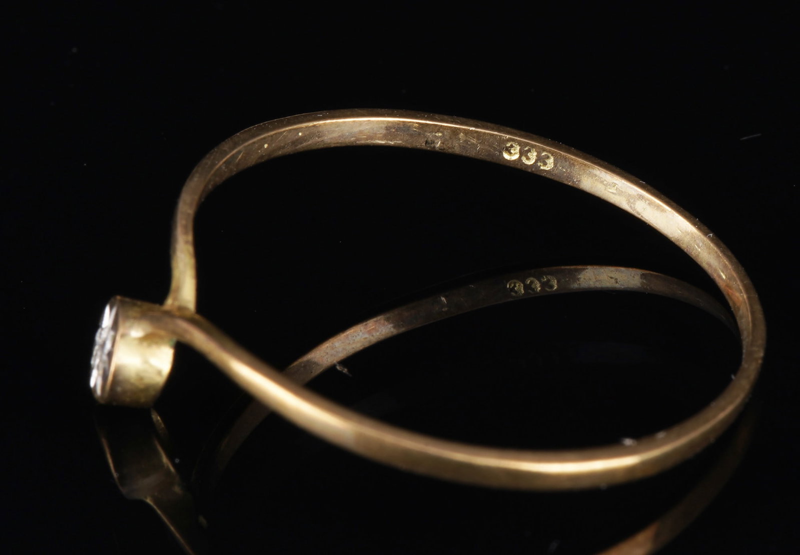 333 gold ring and 2 bangles - 4