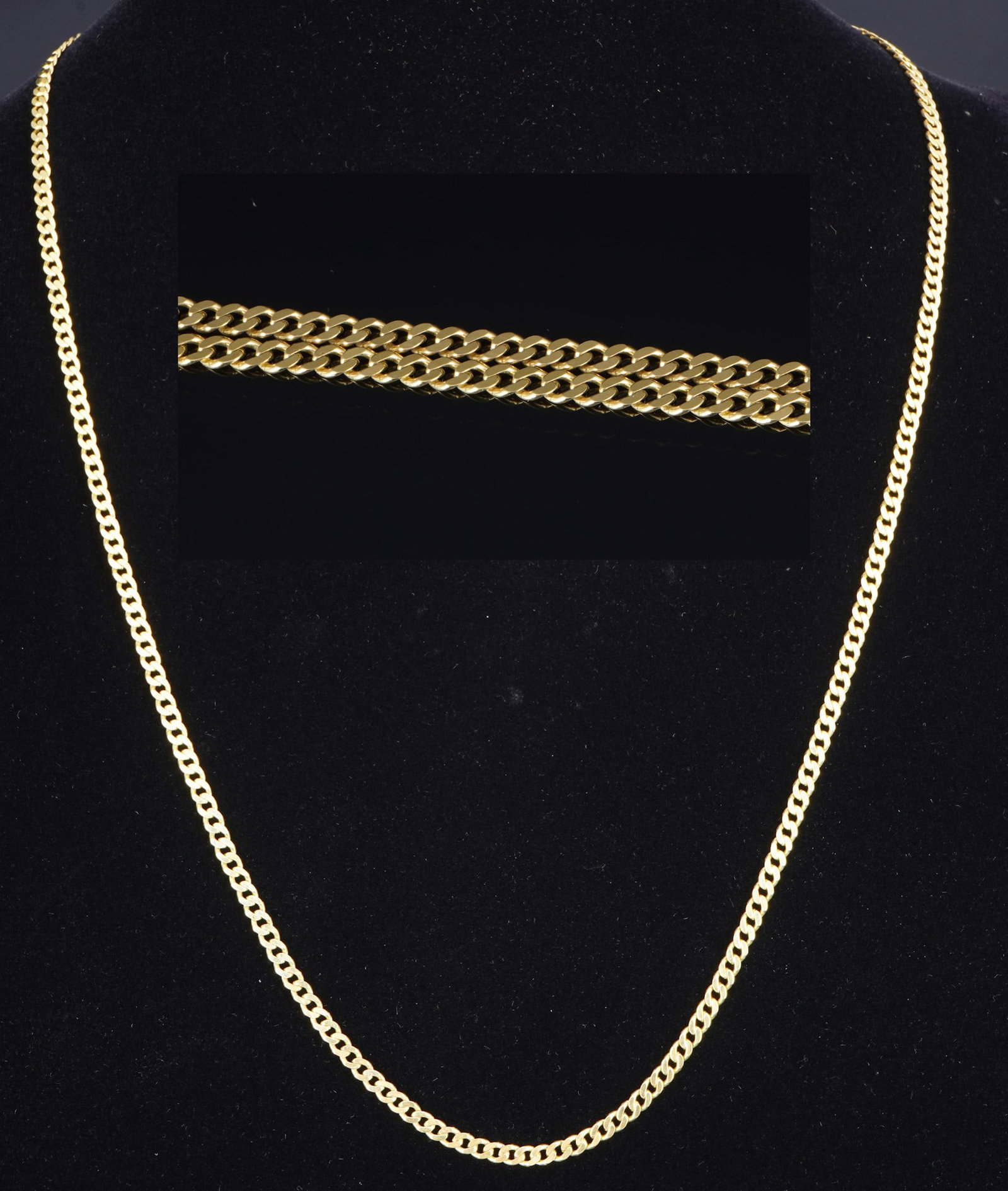 333 Gold Chain, Curb Chain (1 of 6)