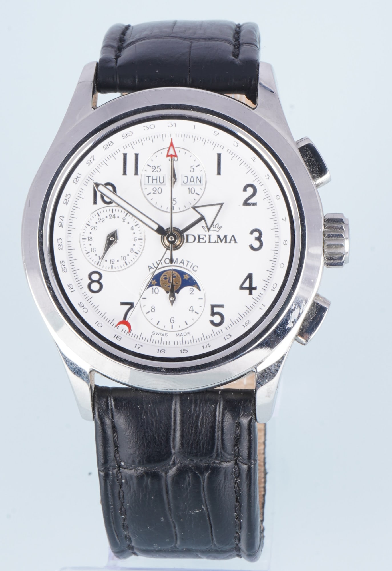 Delma Klondike Moon Phase Chronograph Automatic Men's Wristwatch (1 of 7)