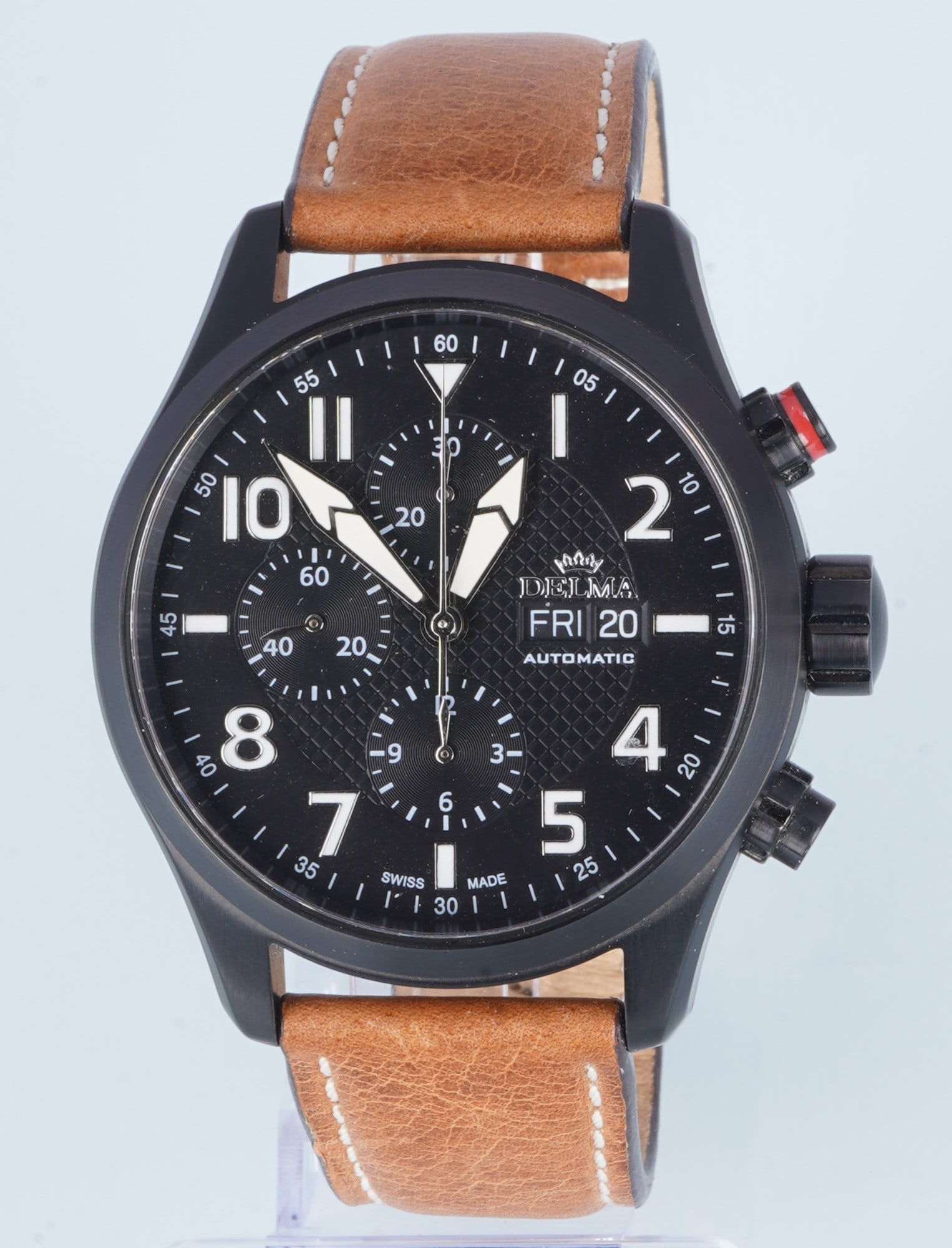 Delma Classic Aero Automatic Chronograph Men's Wristwatch (1 of 6)