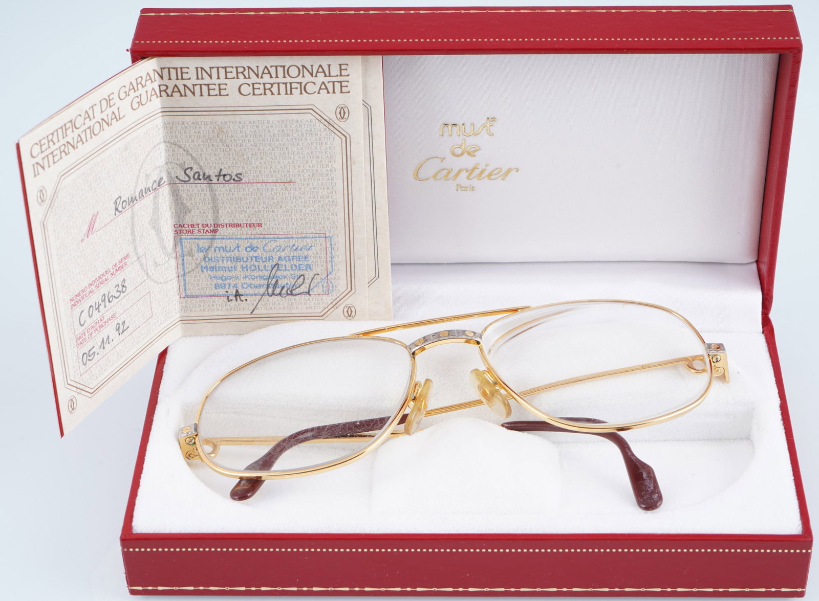 Cartier Romance Santos eyeglass frames, (1 of 10)