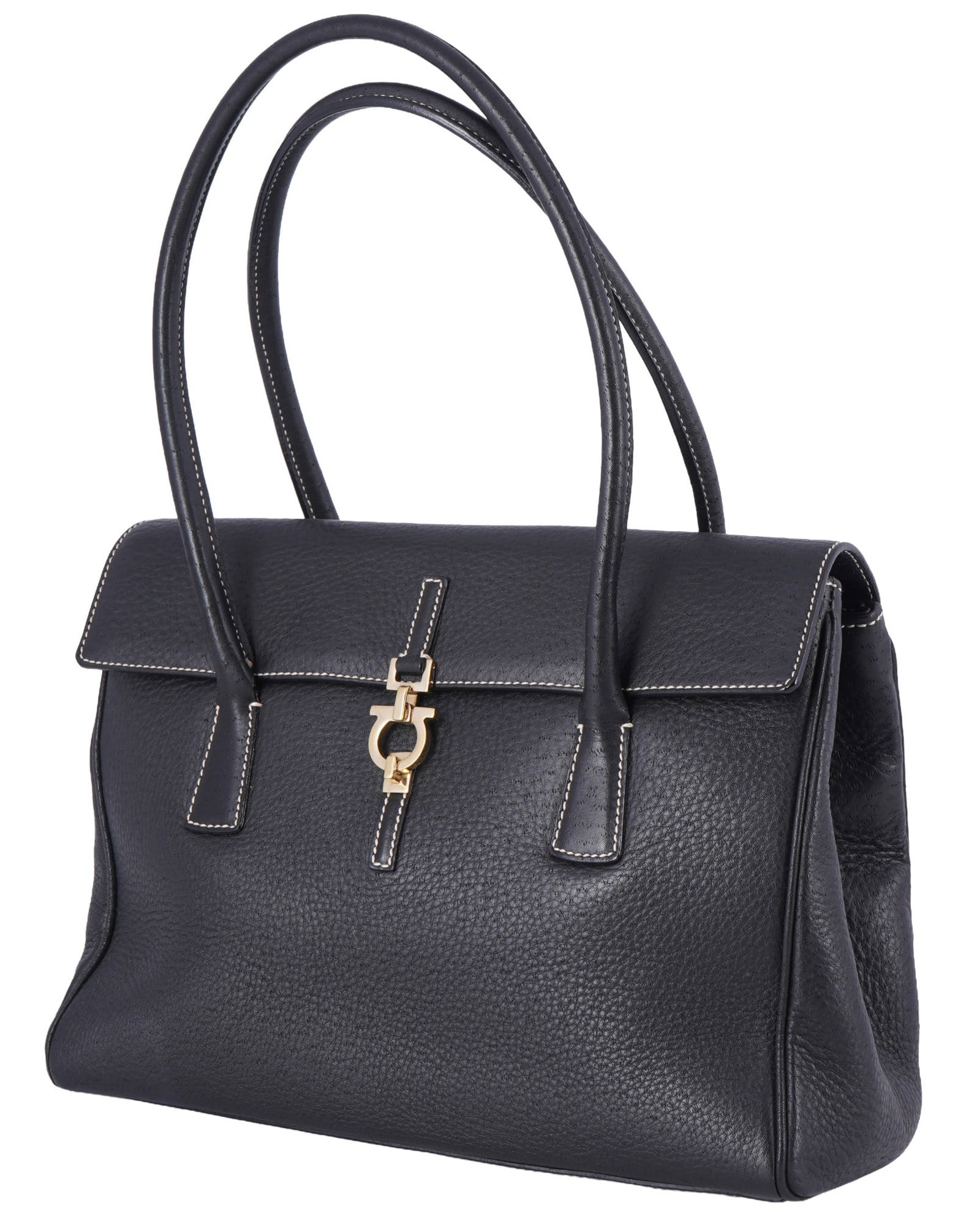 Salvatore Ferragamo Gancini top handle bag, (1 of 14)