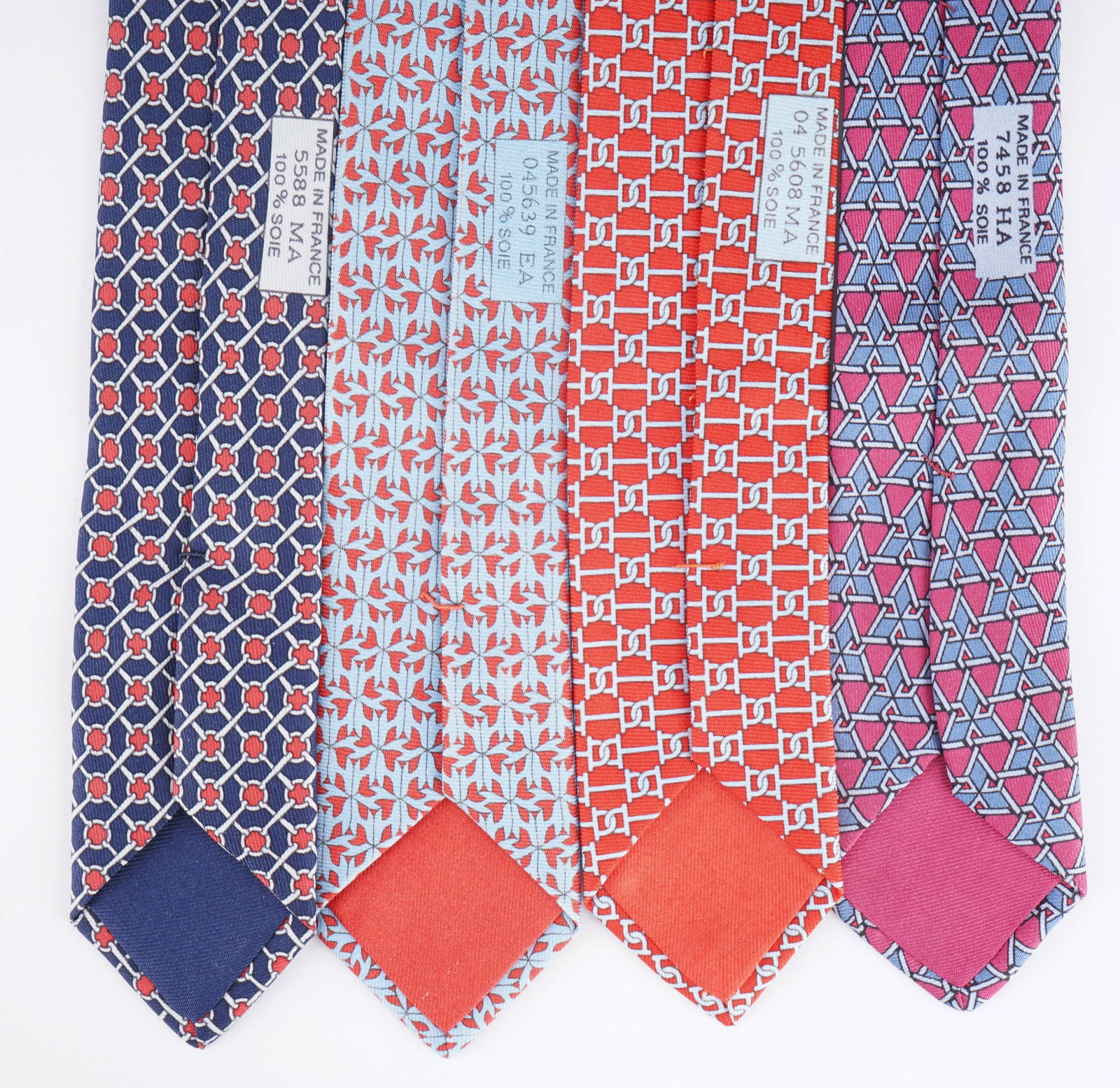 Hermes 4 assorted ties, - 5