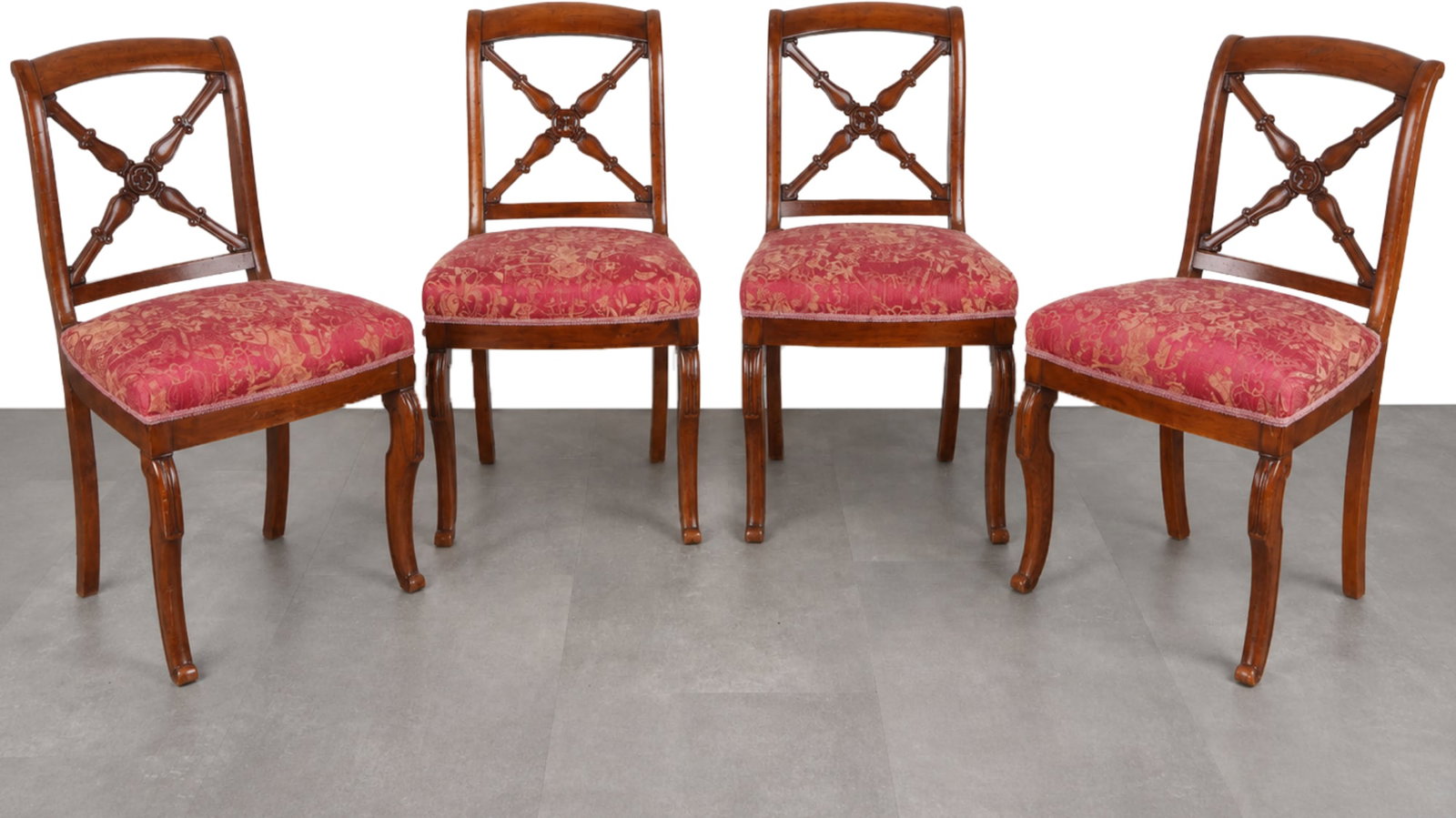 Set of four Biedermeier chairs, (1 of 9)