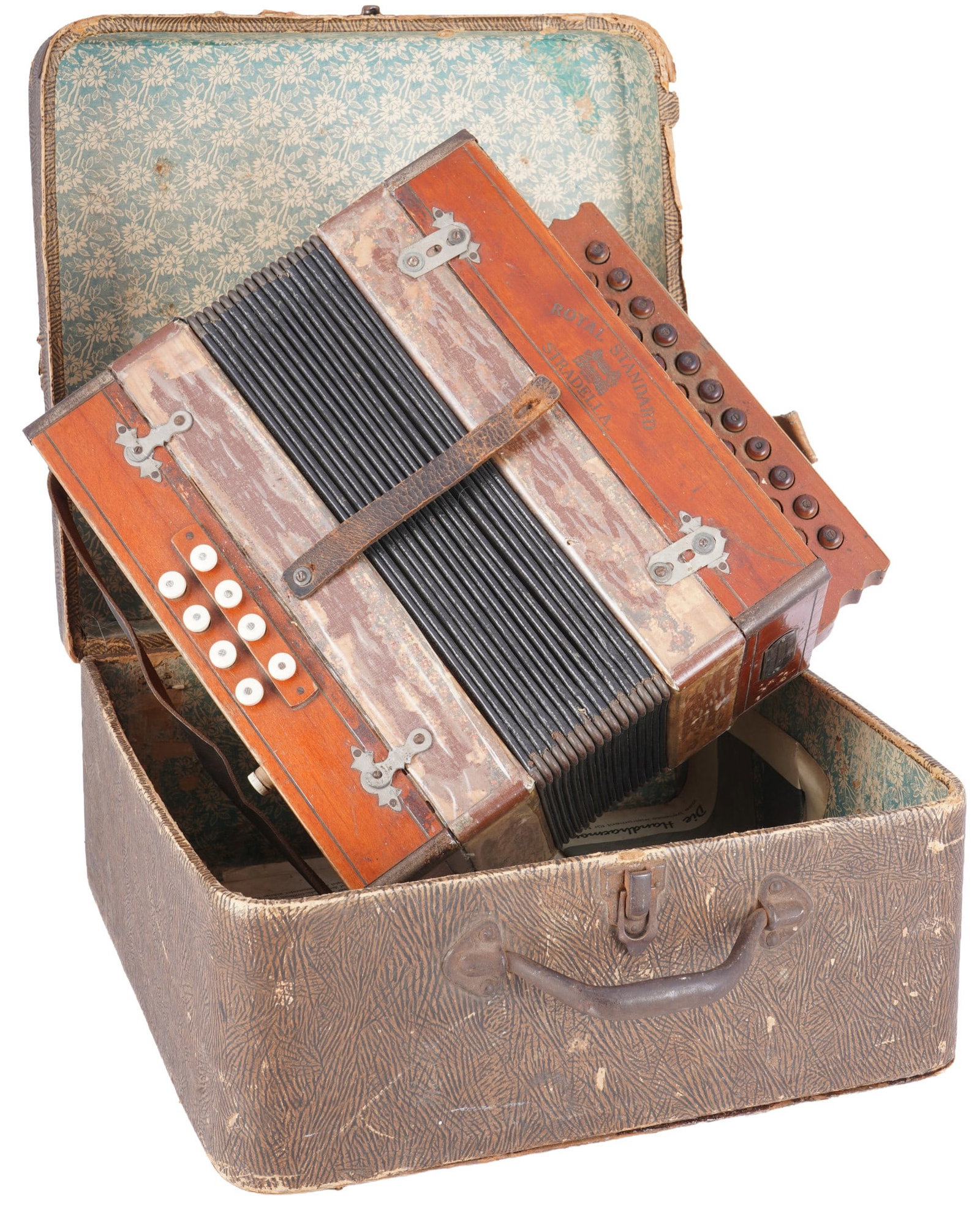 Royal Standard Stradella accordion with case, (1 of 10)